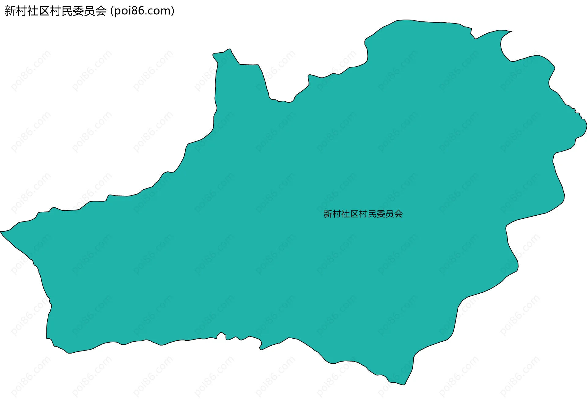 新村社区村民委员会边界地图