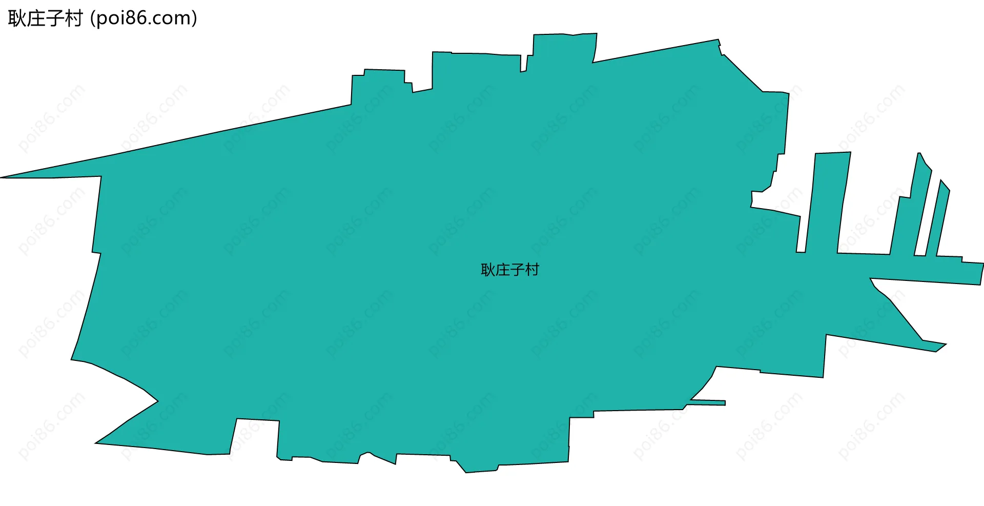耿庄子村边界地图