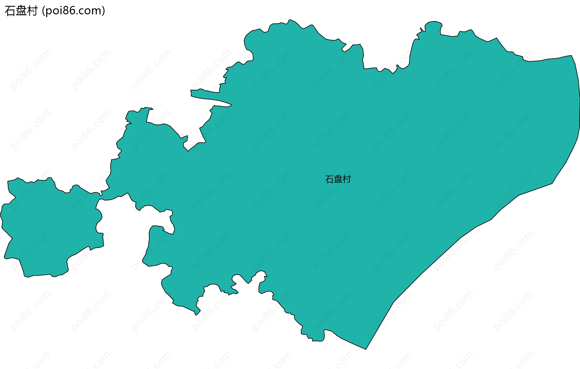 石盘村边界地图