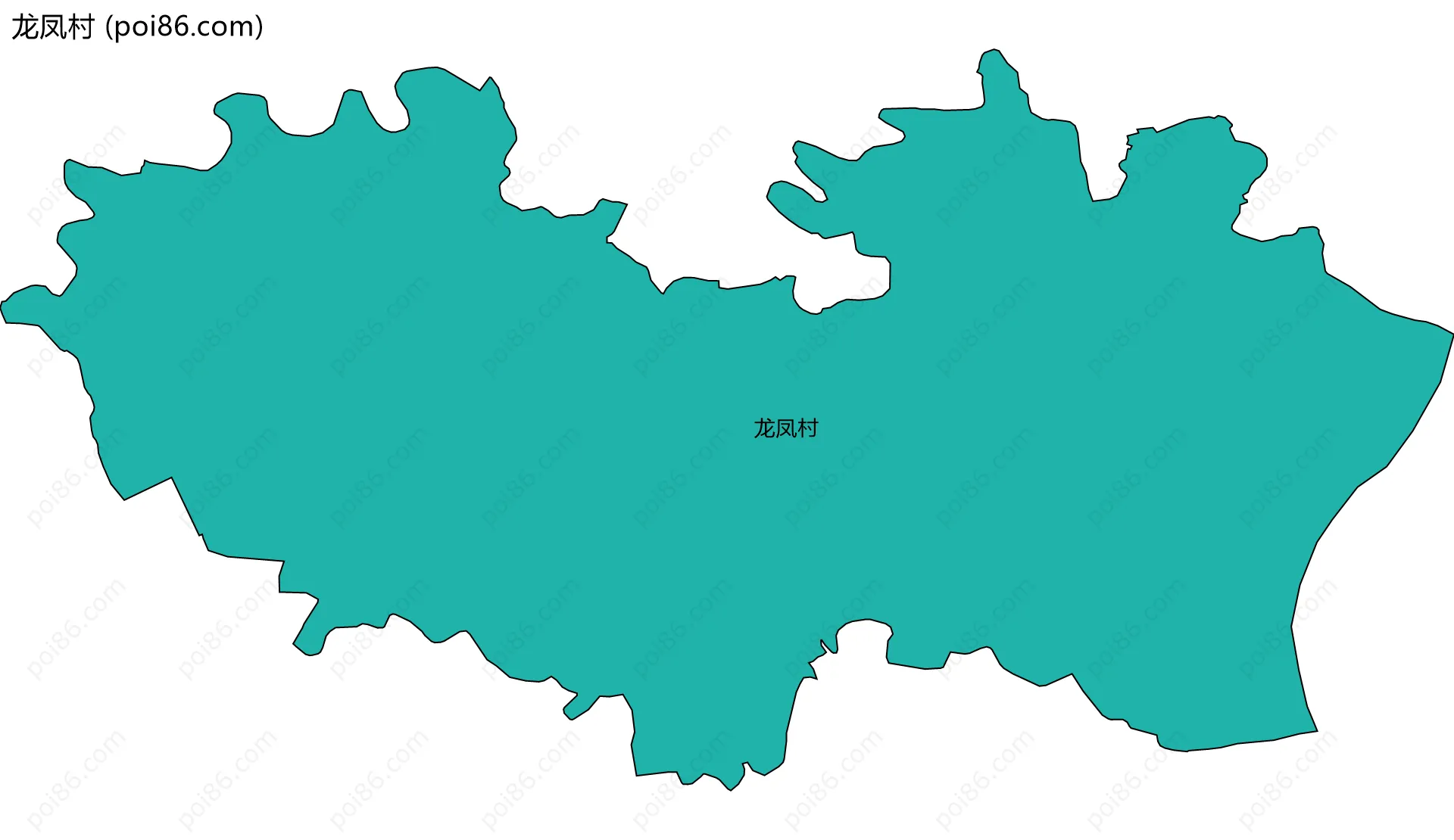 龙凤村边界地图
