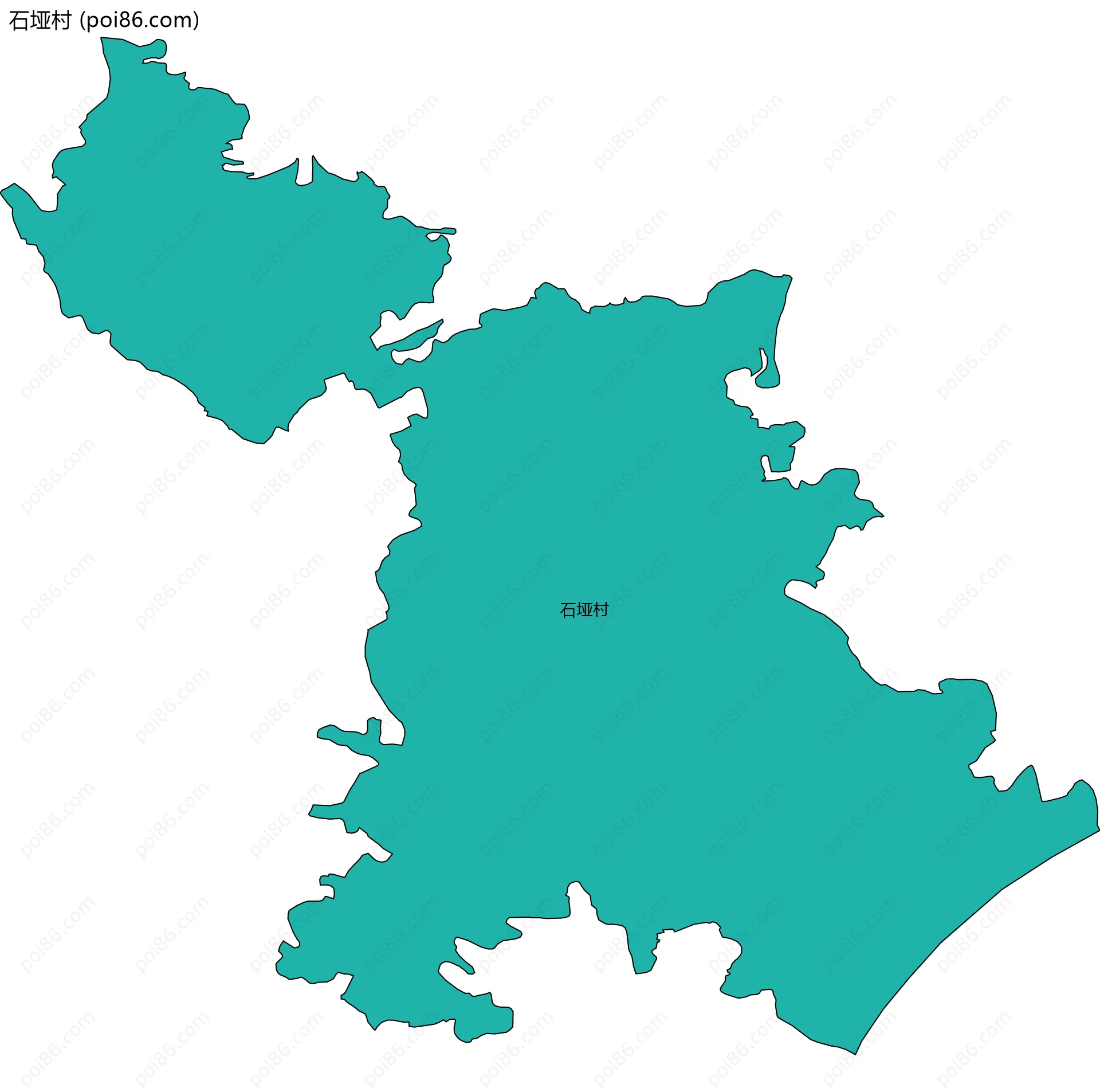 石垭村边界地图