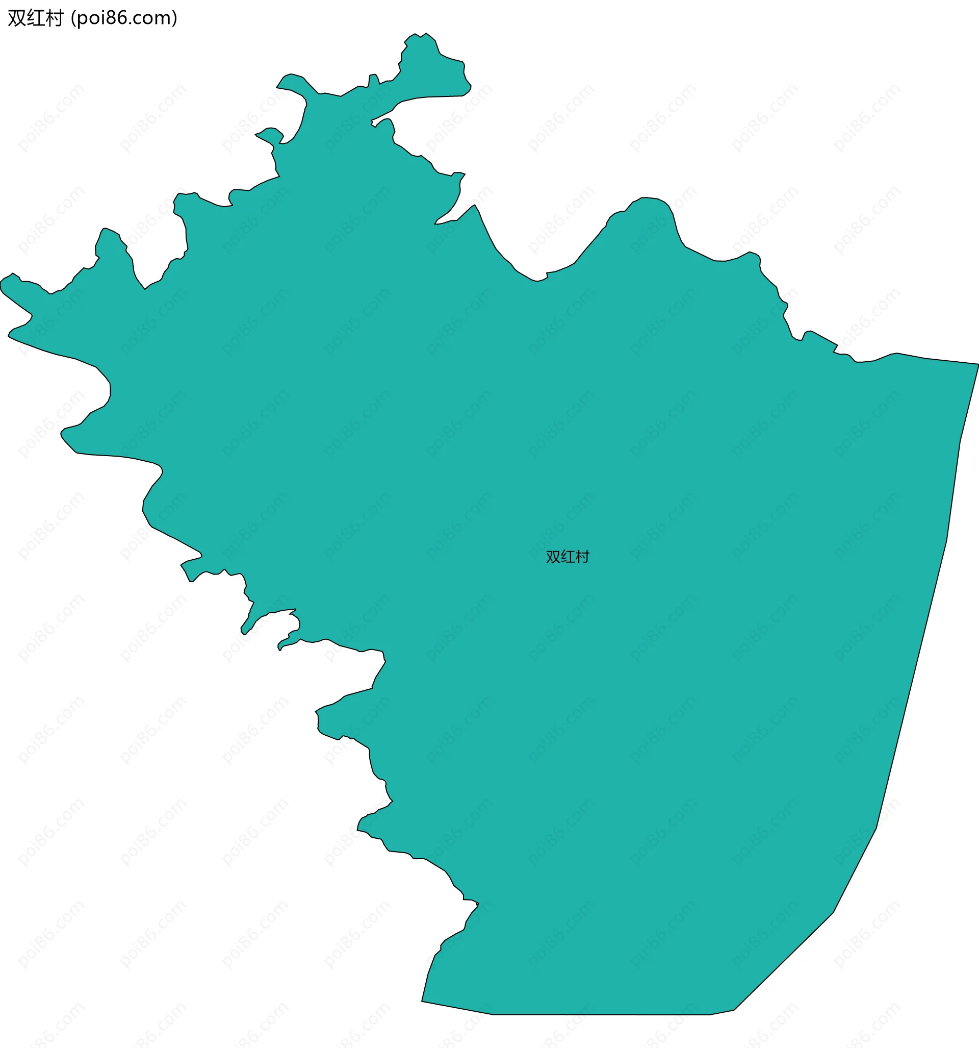 双红村边界地图