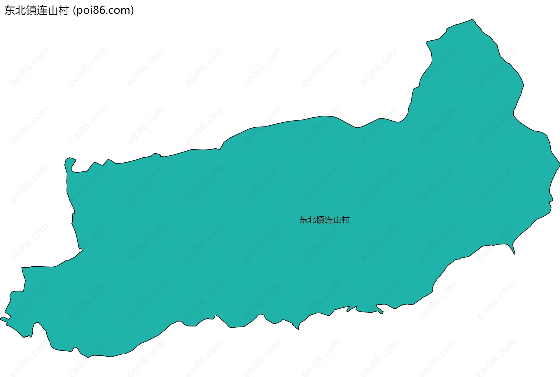 东北镇连山村边界地图