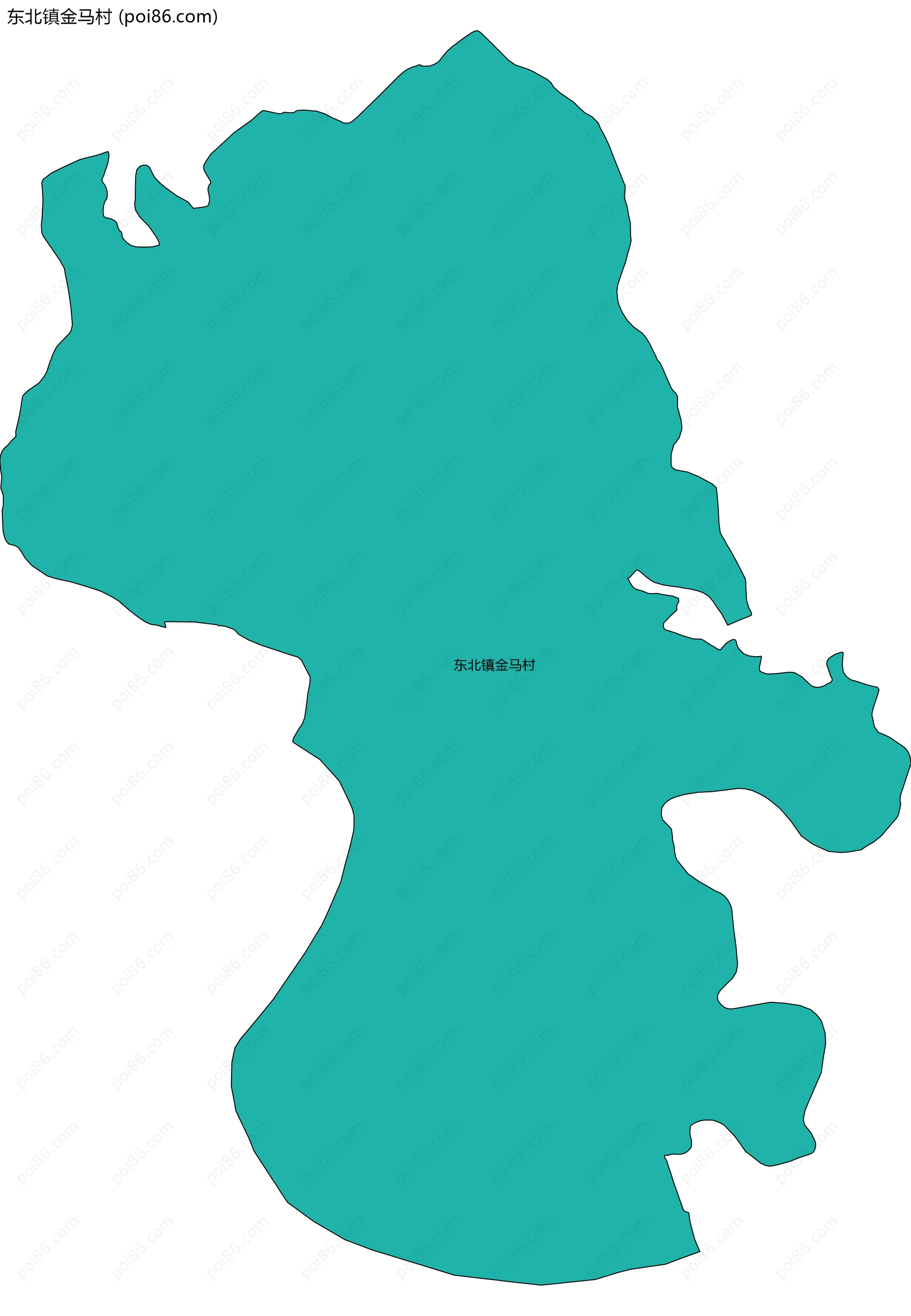 东北镇金马村边界地图