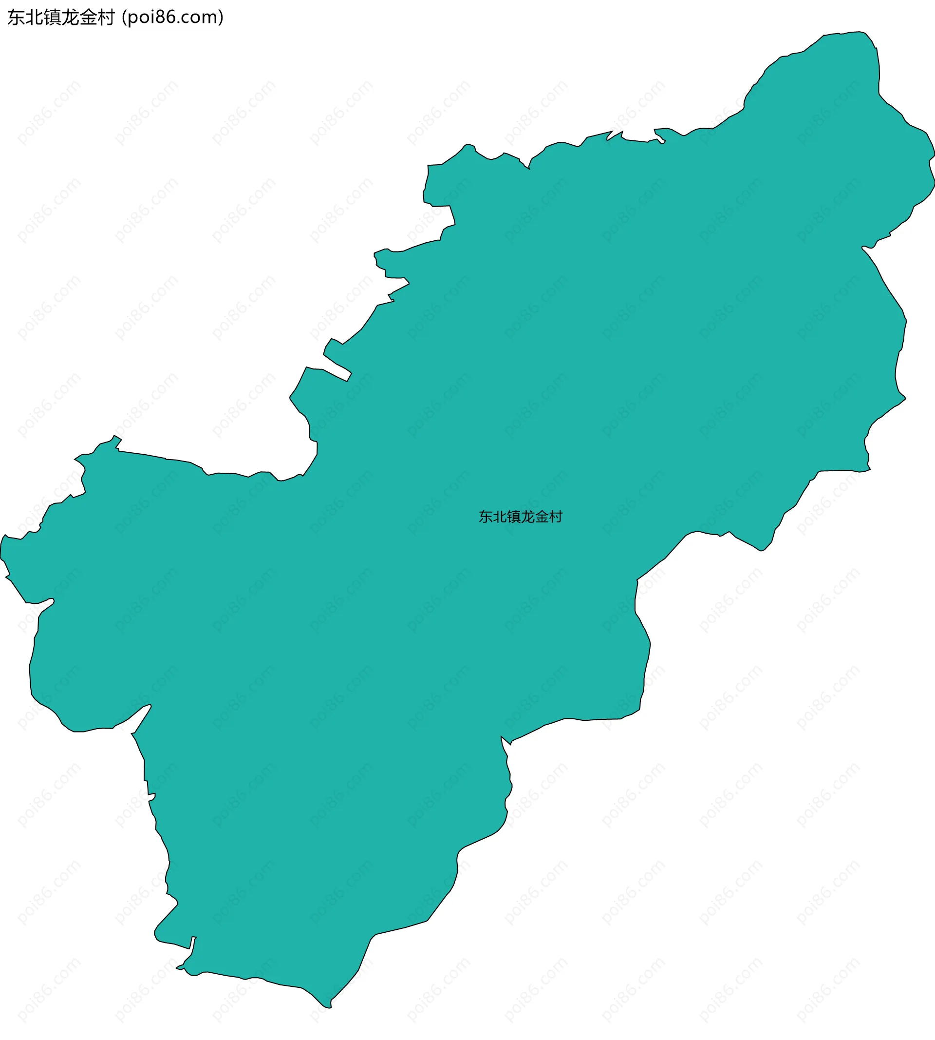东北镇龙金村边界地图