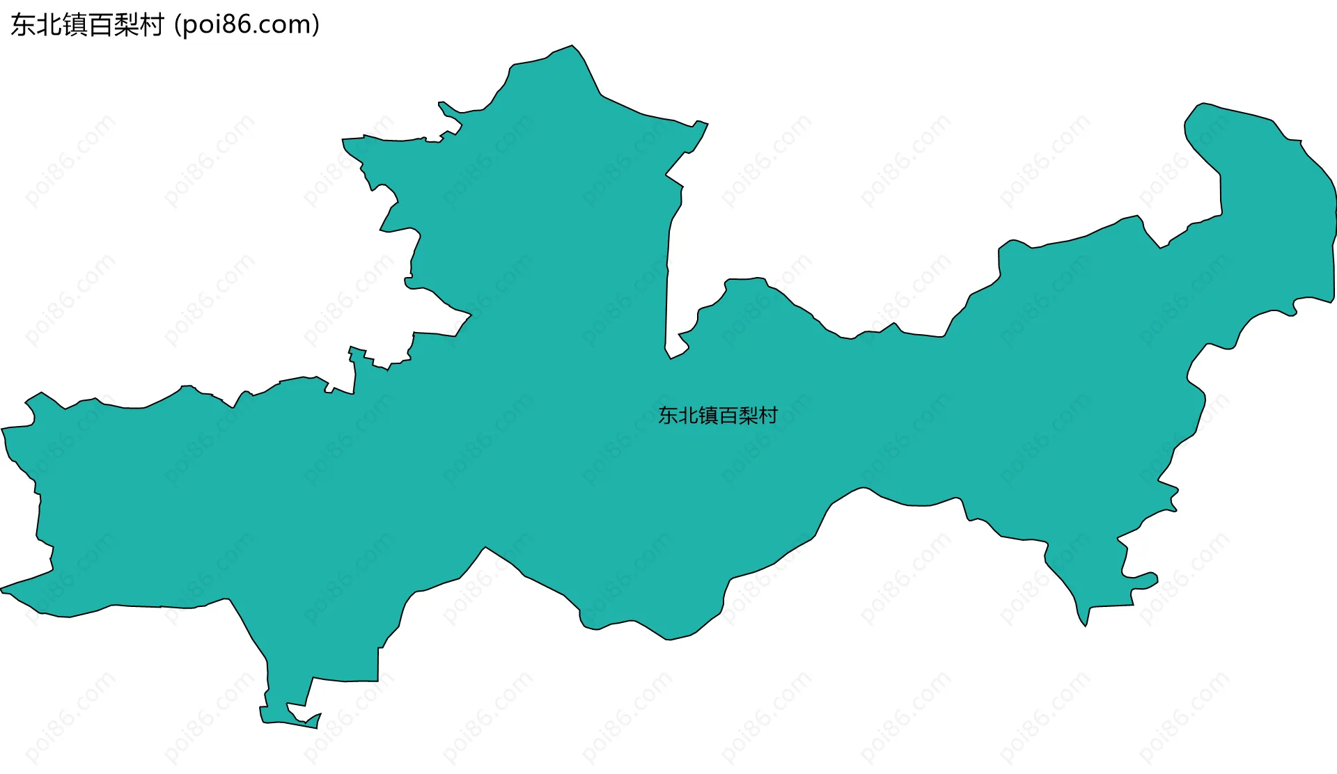 东北镇百梨村边界地图
