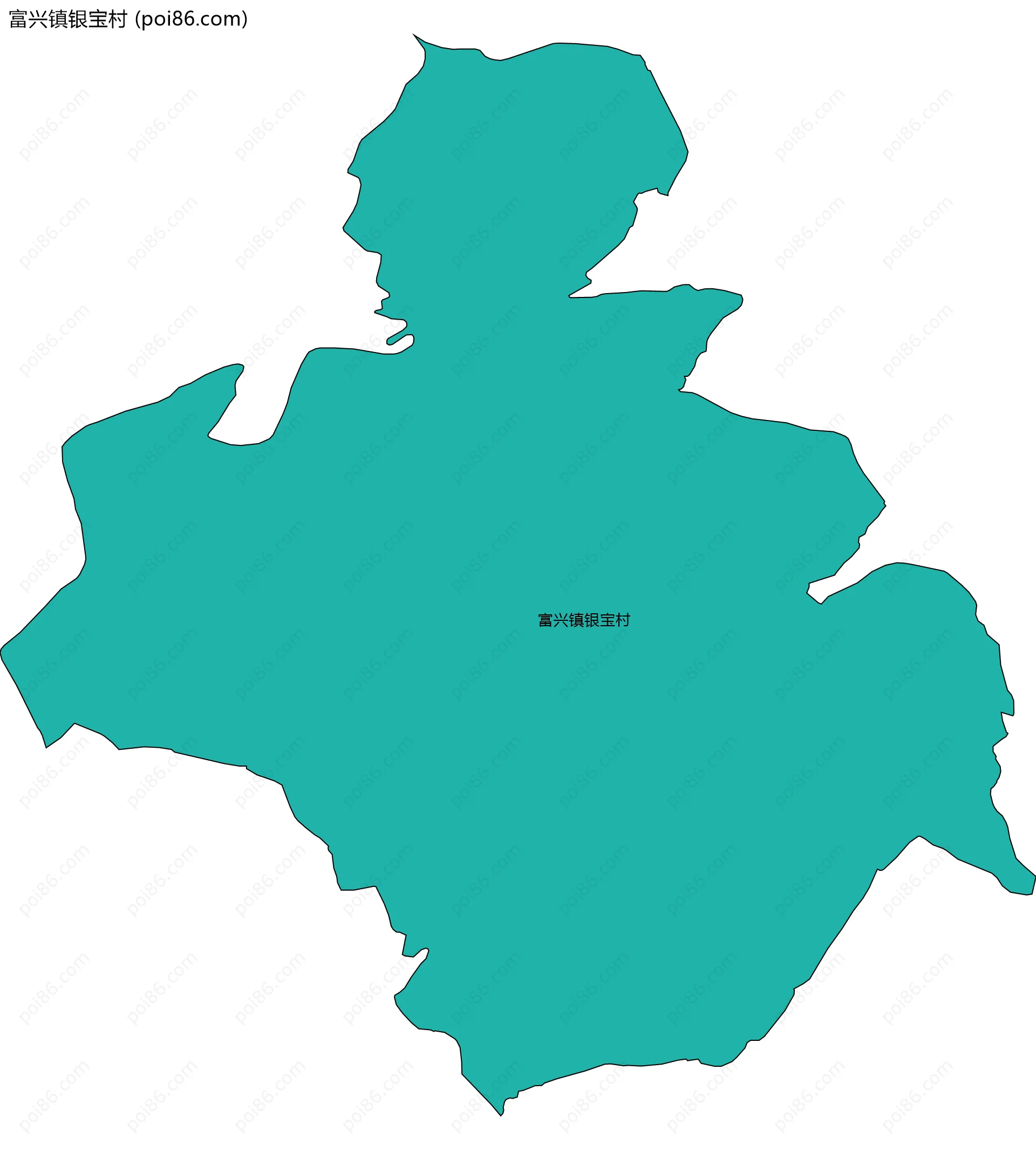 富兴镇银宝村边界地图