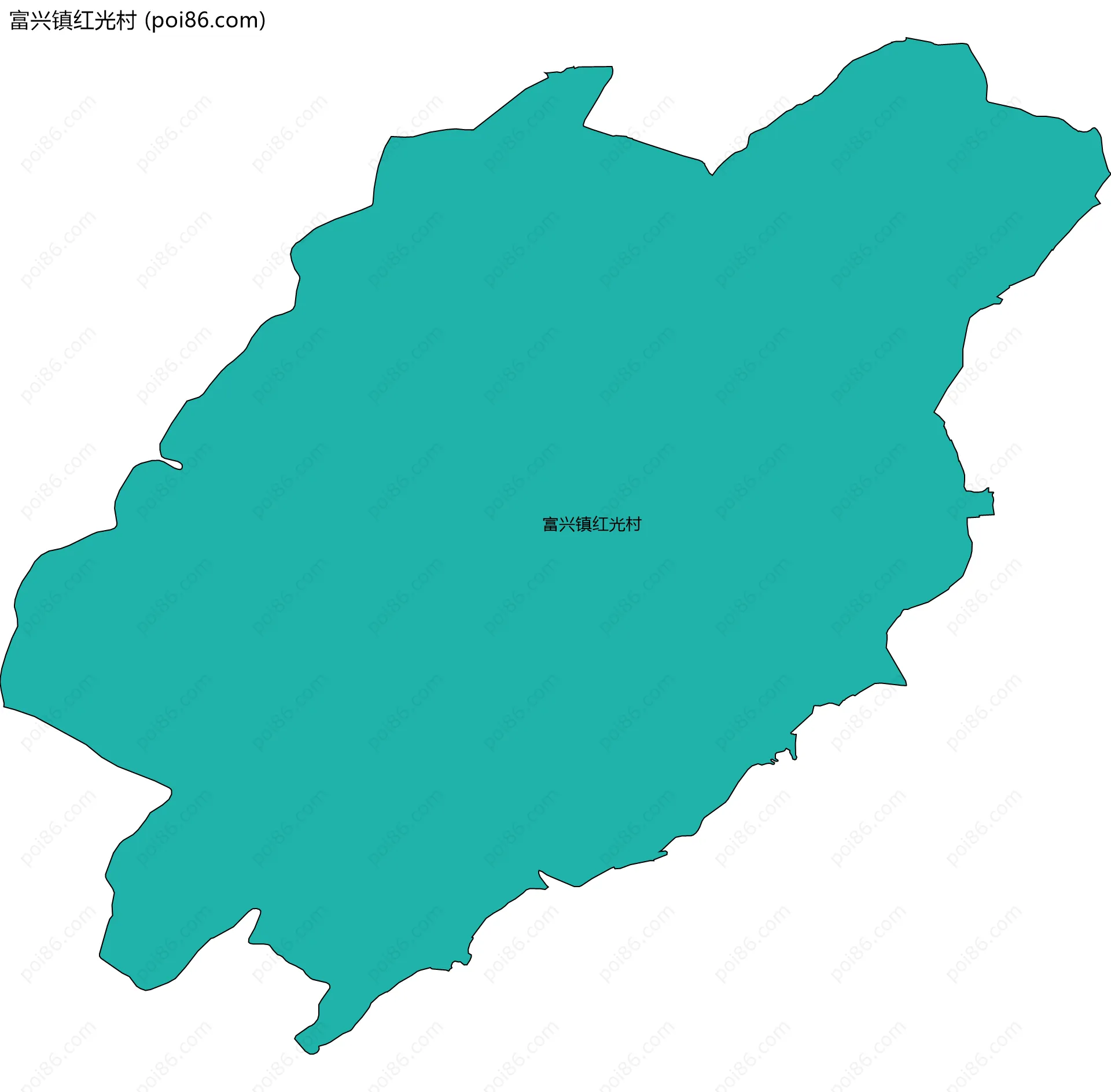 富兴镇红光村边界地图