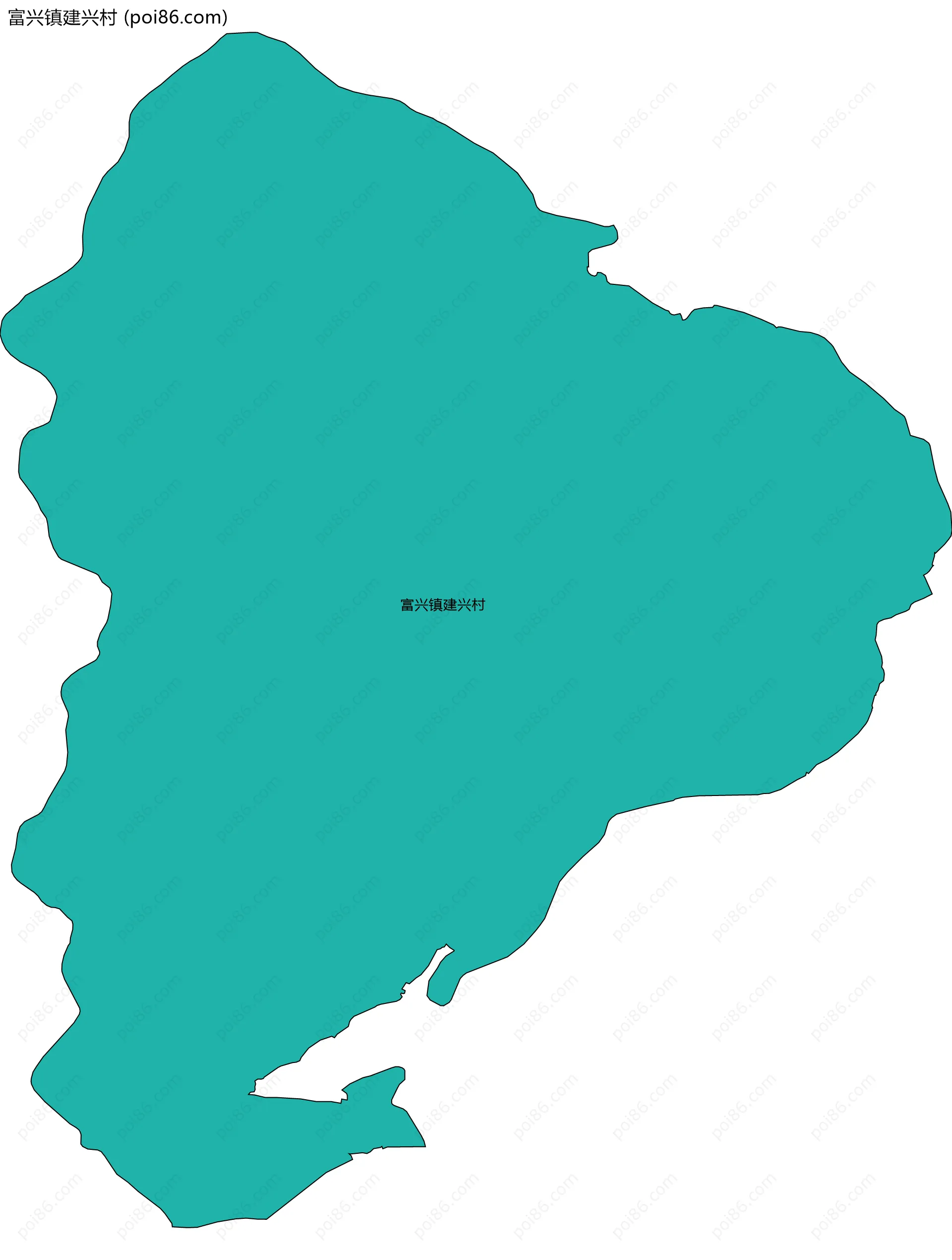 富兴镇建兴村边界地图