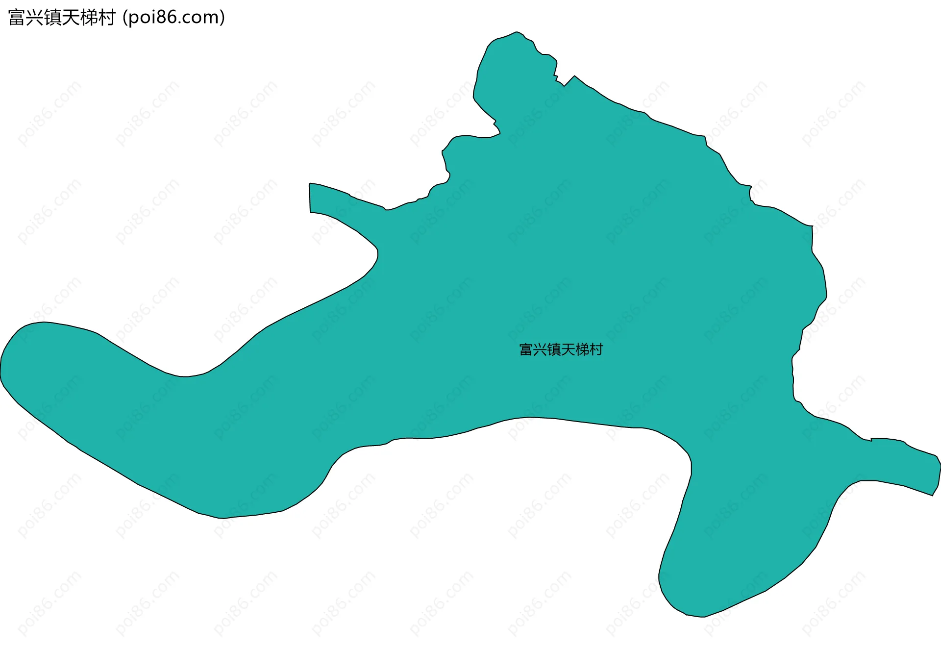 富兴镇天梯村边界地图