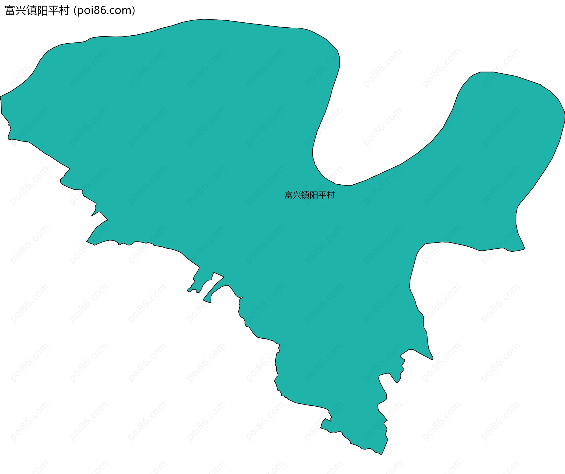 富兴镇阳平村边界地图