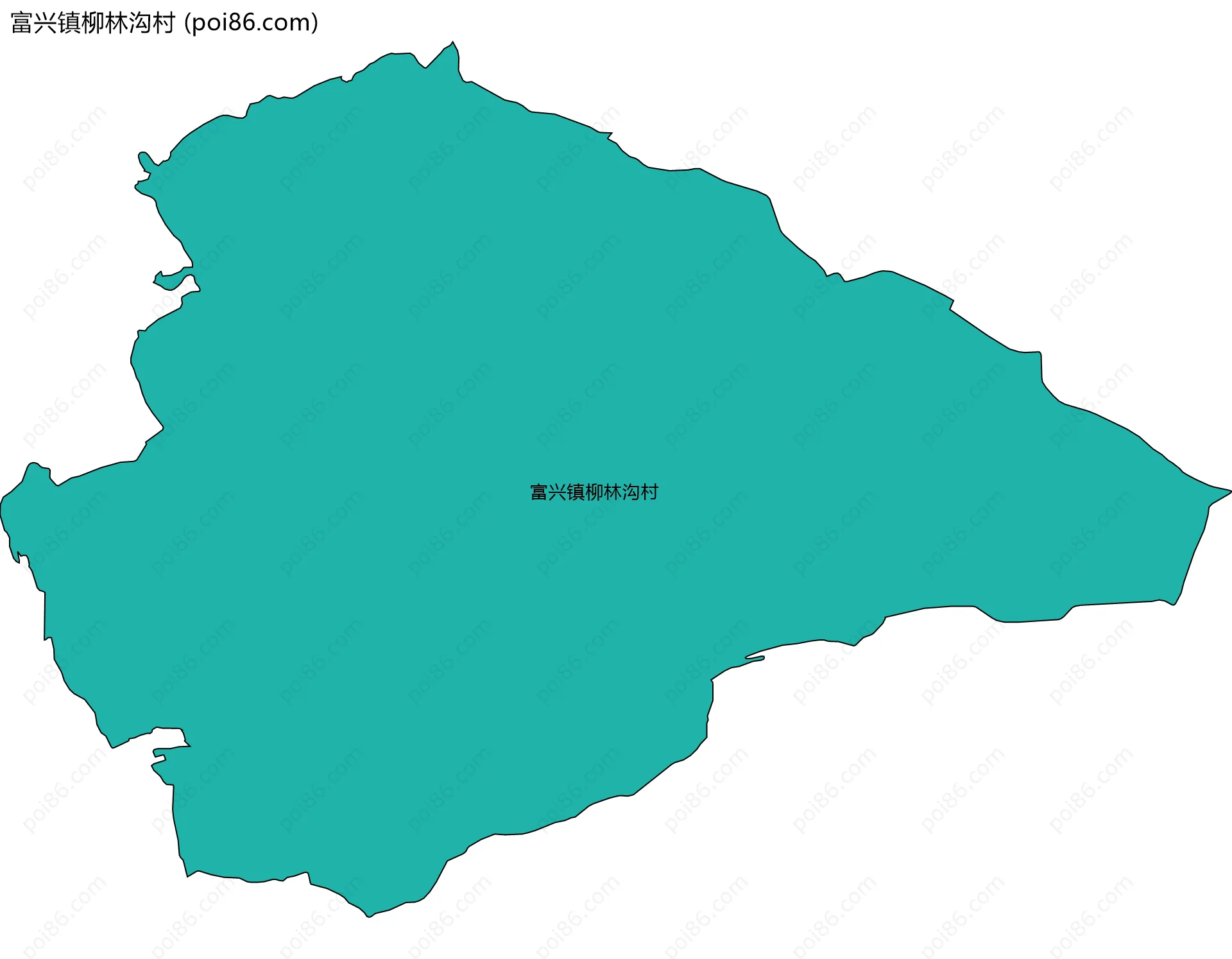 富兴镇柳林沟村边界地图