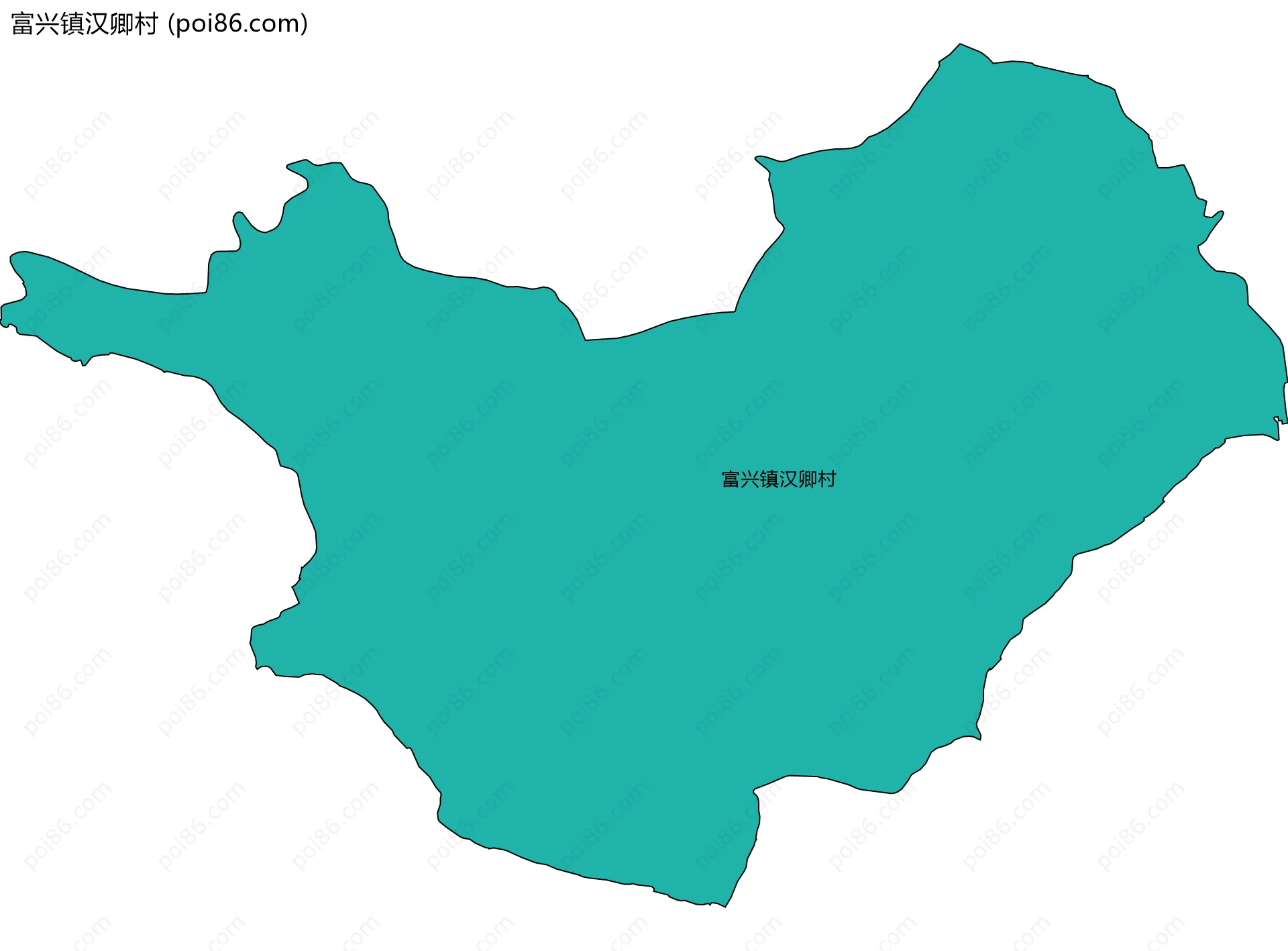 富兴镇汉卿村边界地图