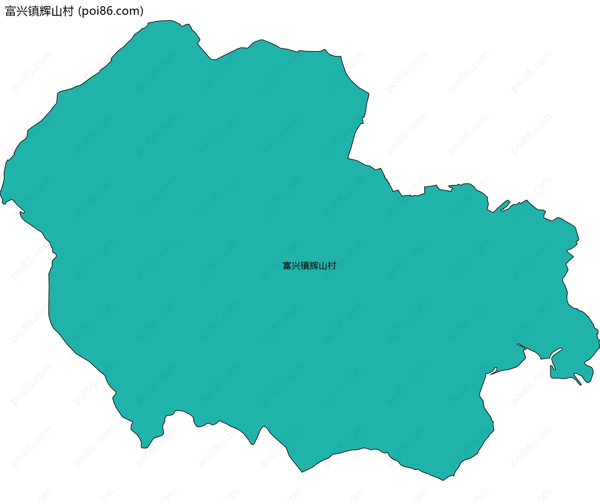 富兴镇辉山村边界地图