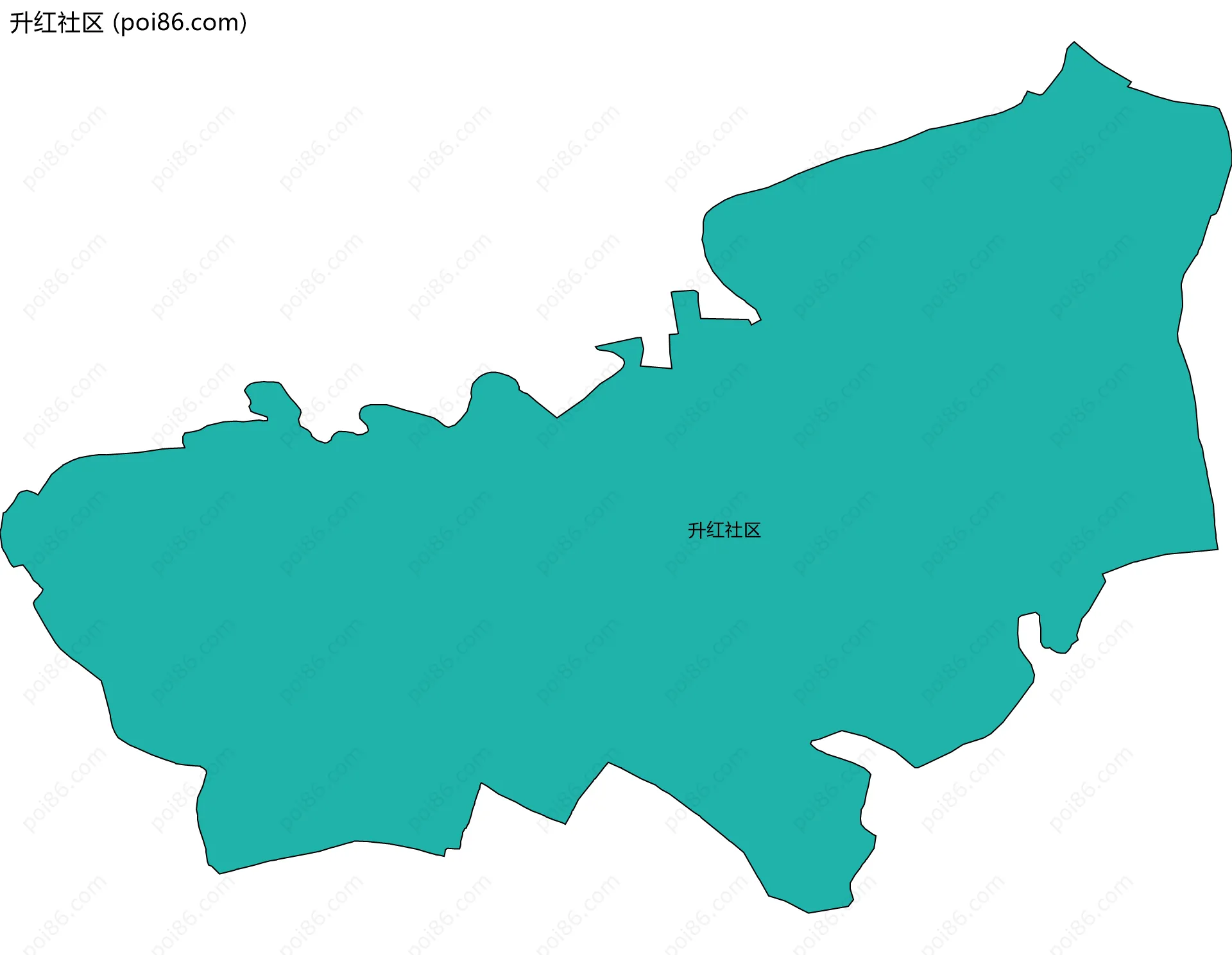 升红社区边界地图