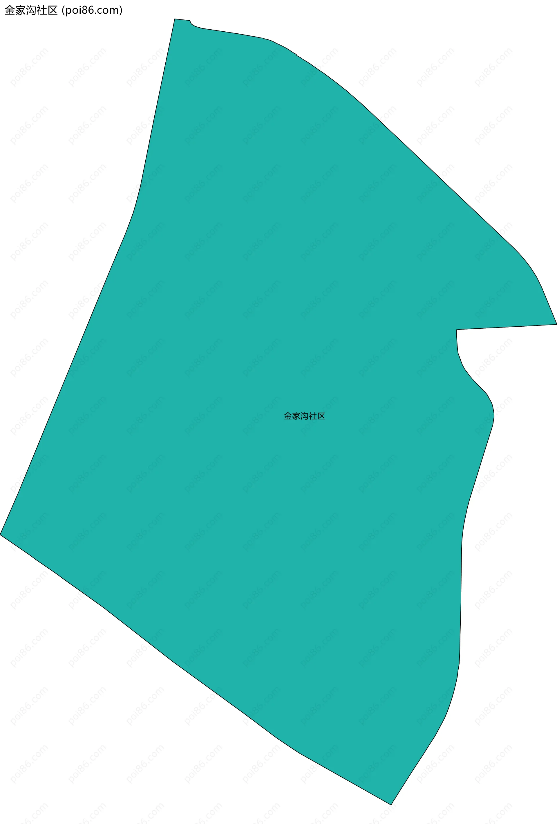 金家沟社区边界地图