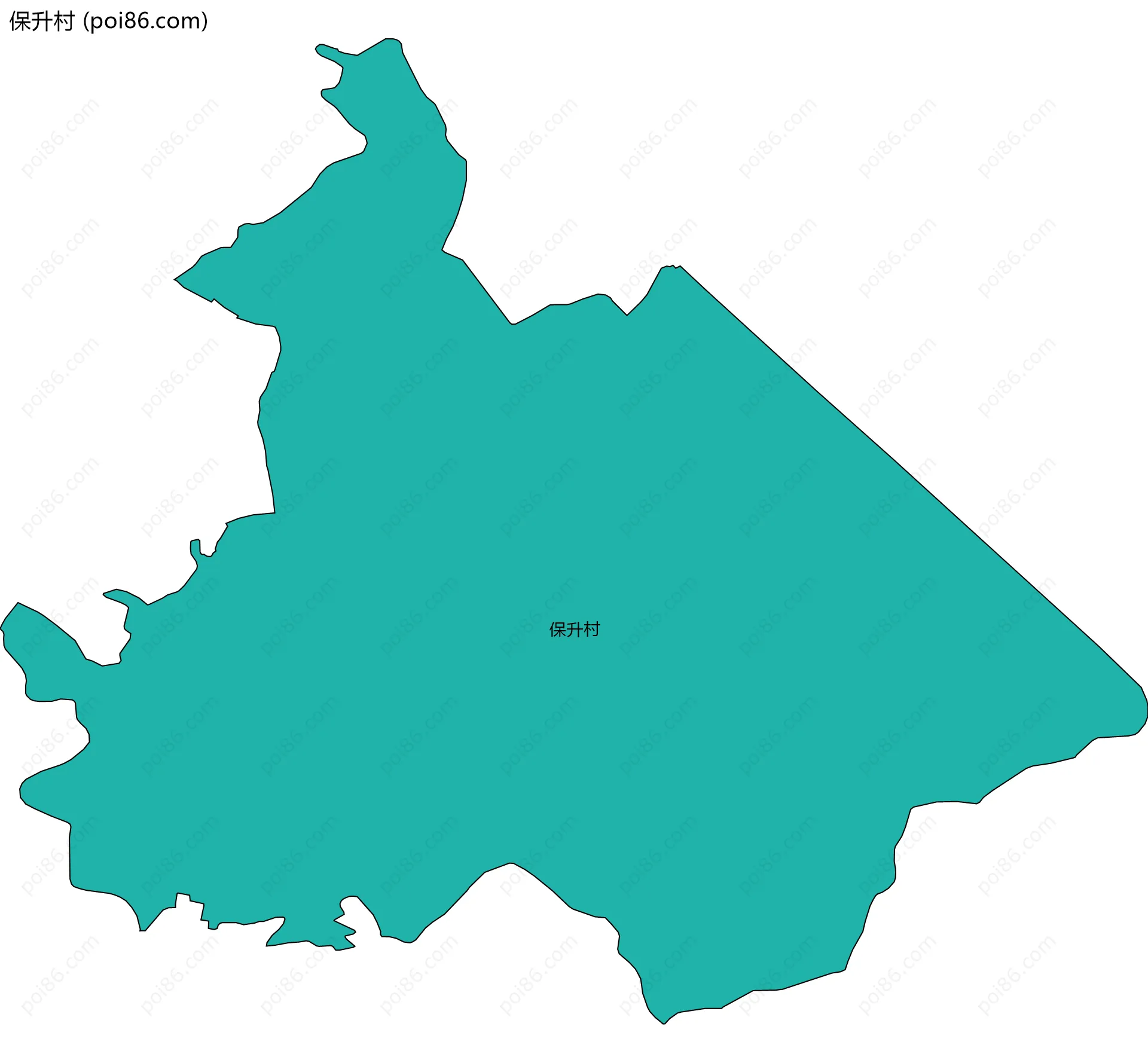 保升村边界地图