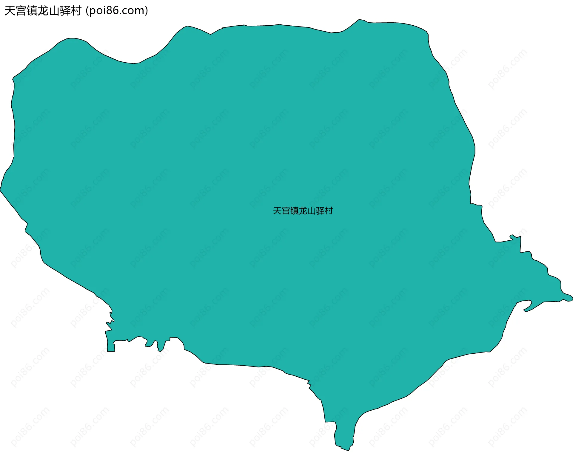 天宫镇龙山驿村边界地图