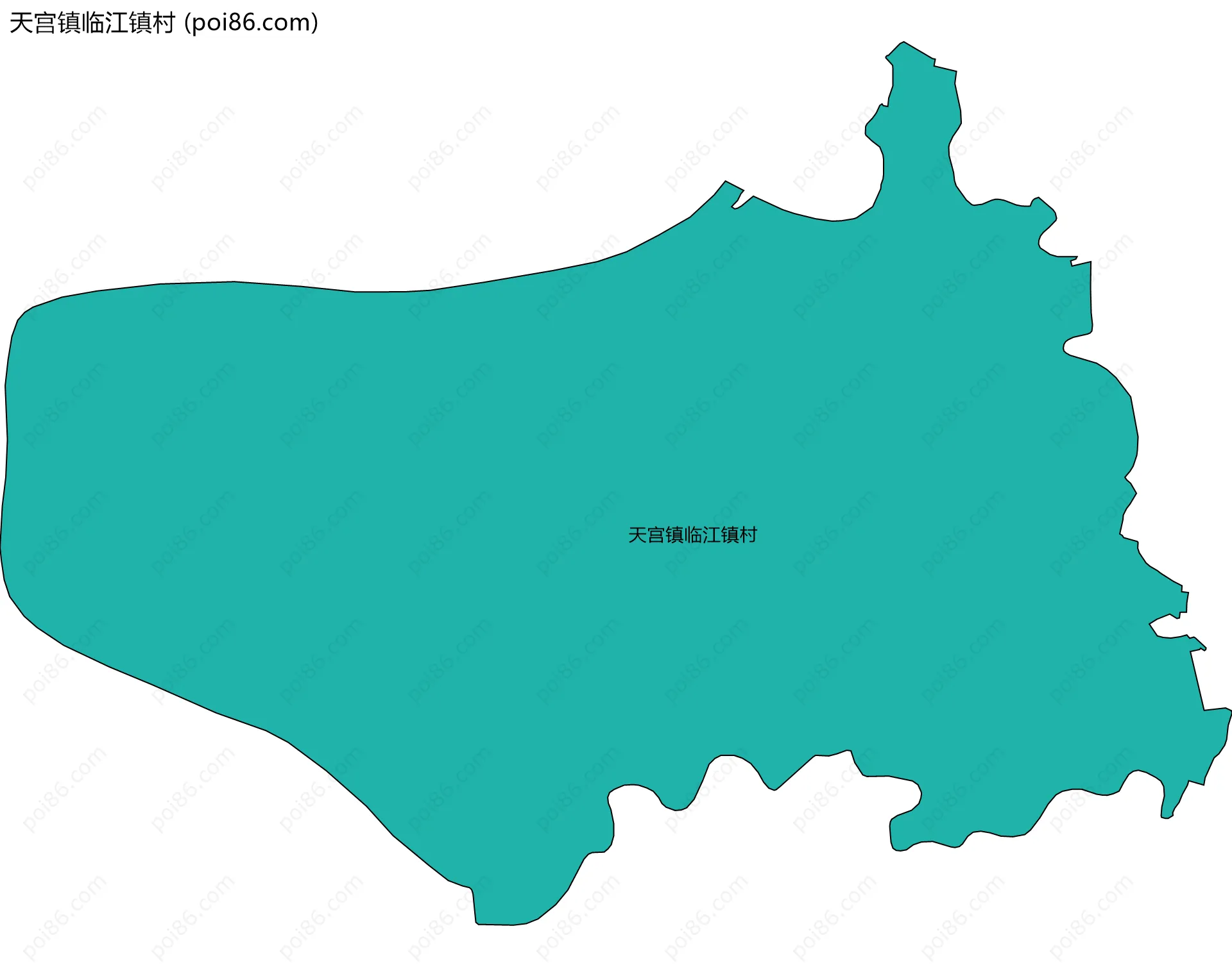 天宫镇临江镇村边界地图