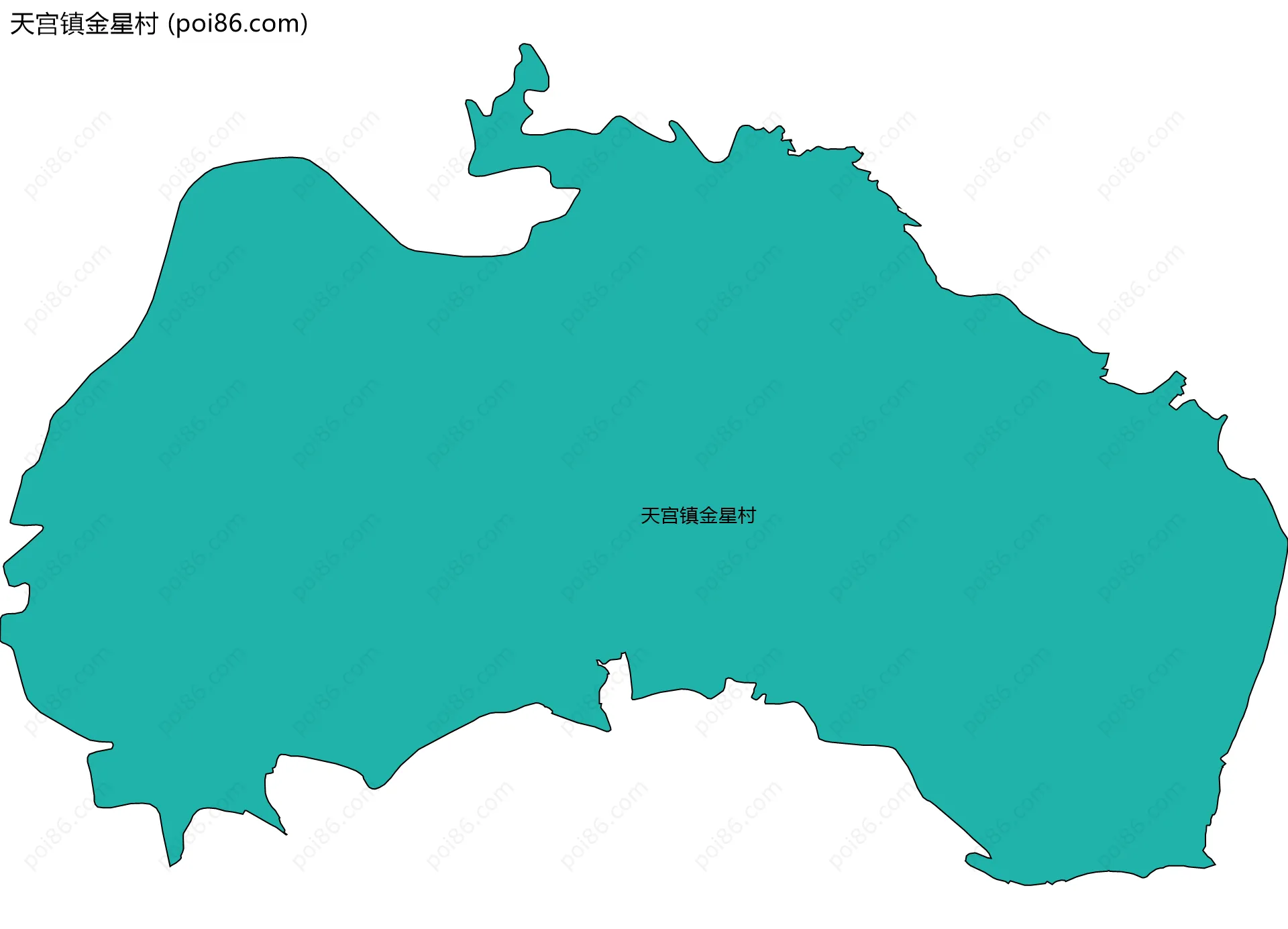 天宫镇金星村边界地图