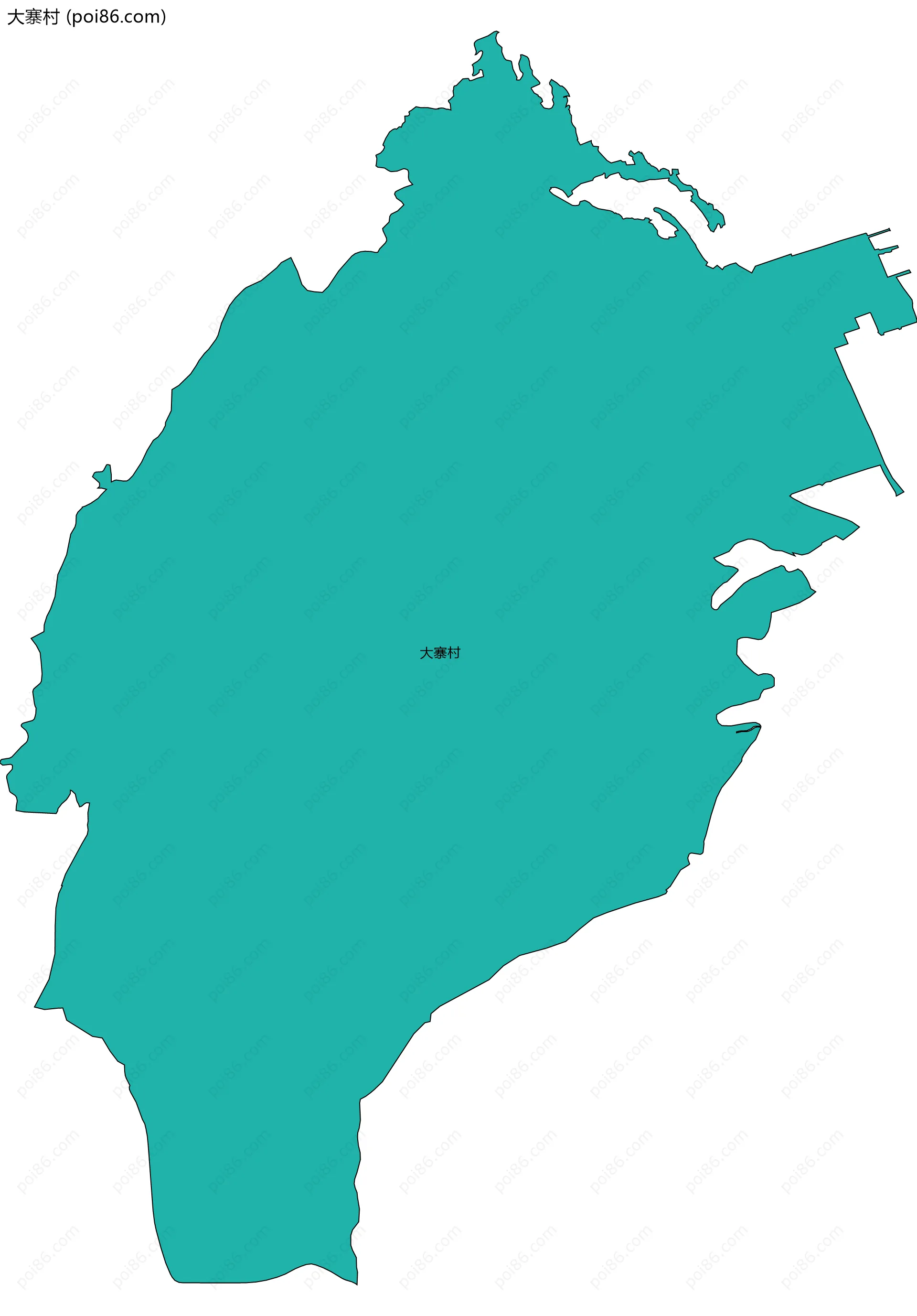 大寨村边界地图