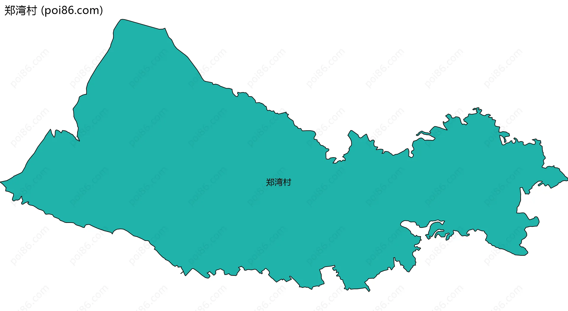 郑湾村边界地图