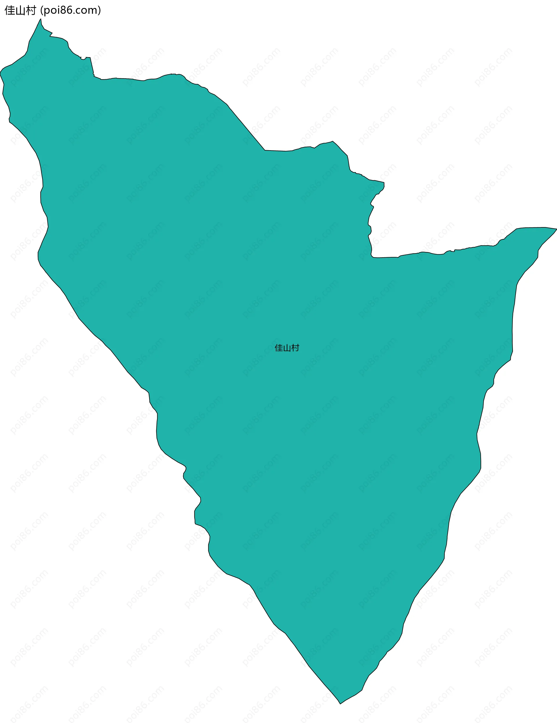 佳山村边界地图