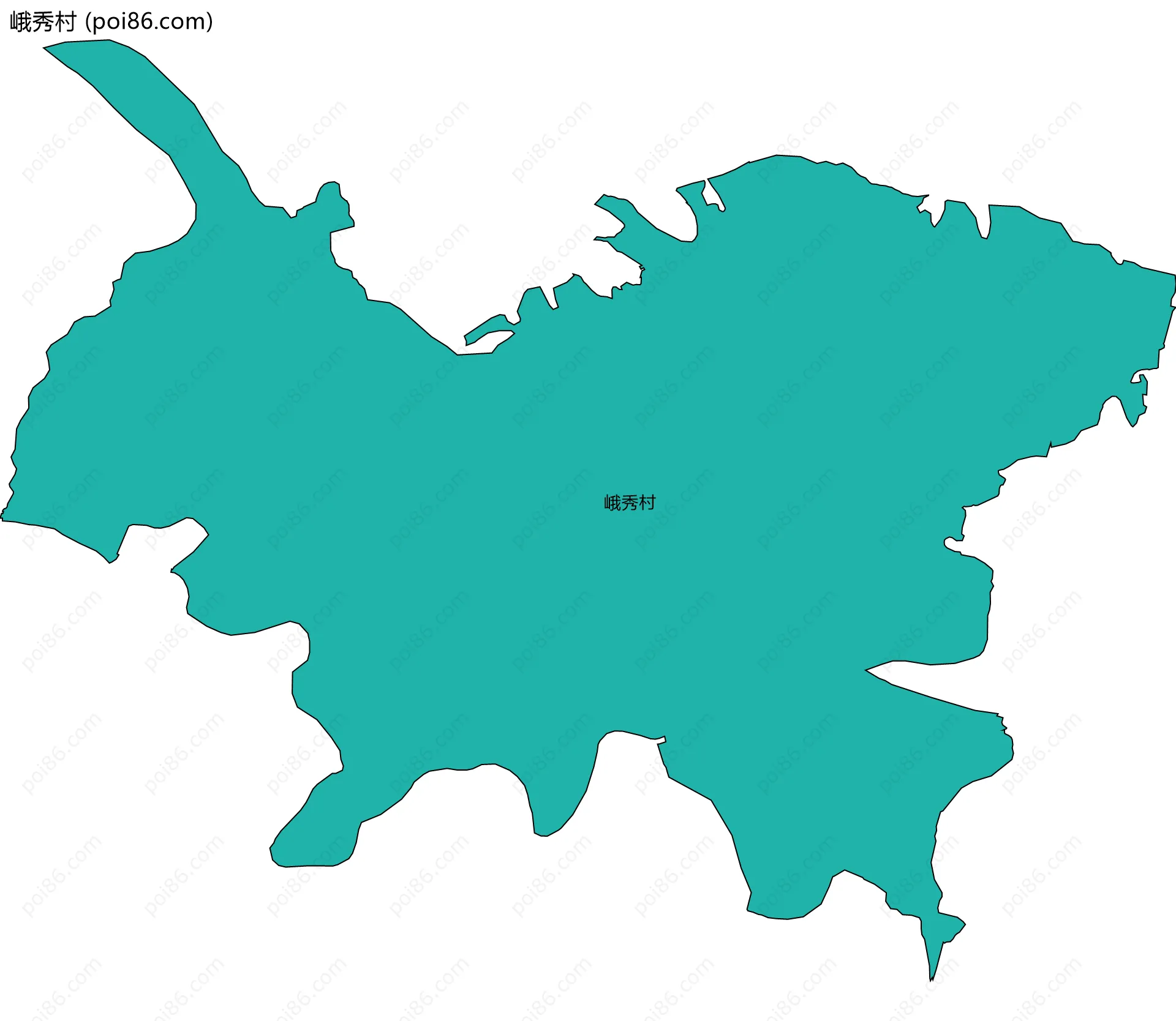 峨秀村边界地图