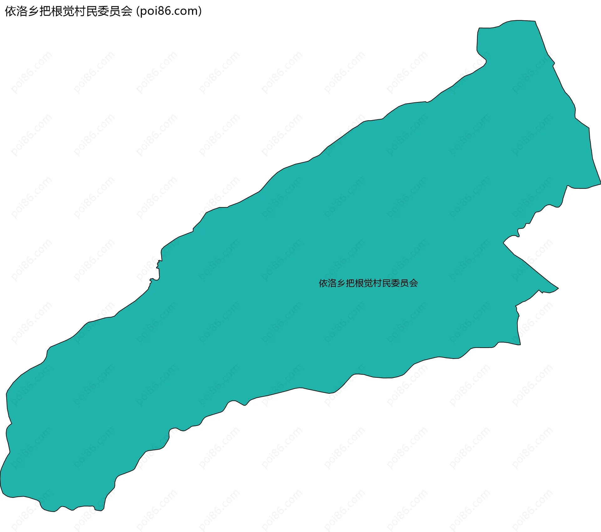 依洛乡把根觉村民委员会边界地图