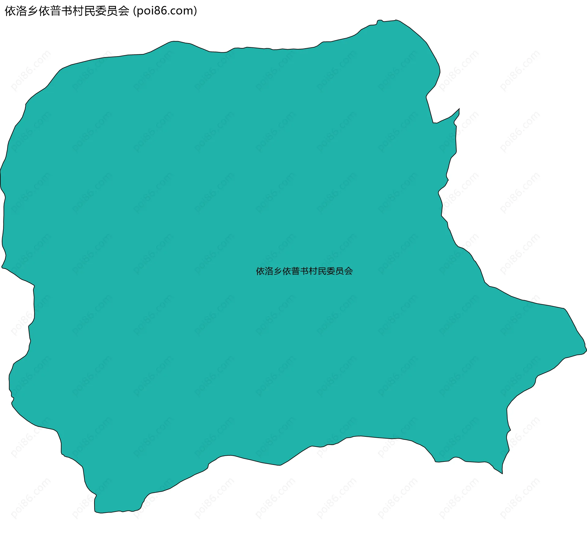 依洛乡依普书村民委员会边界地图