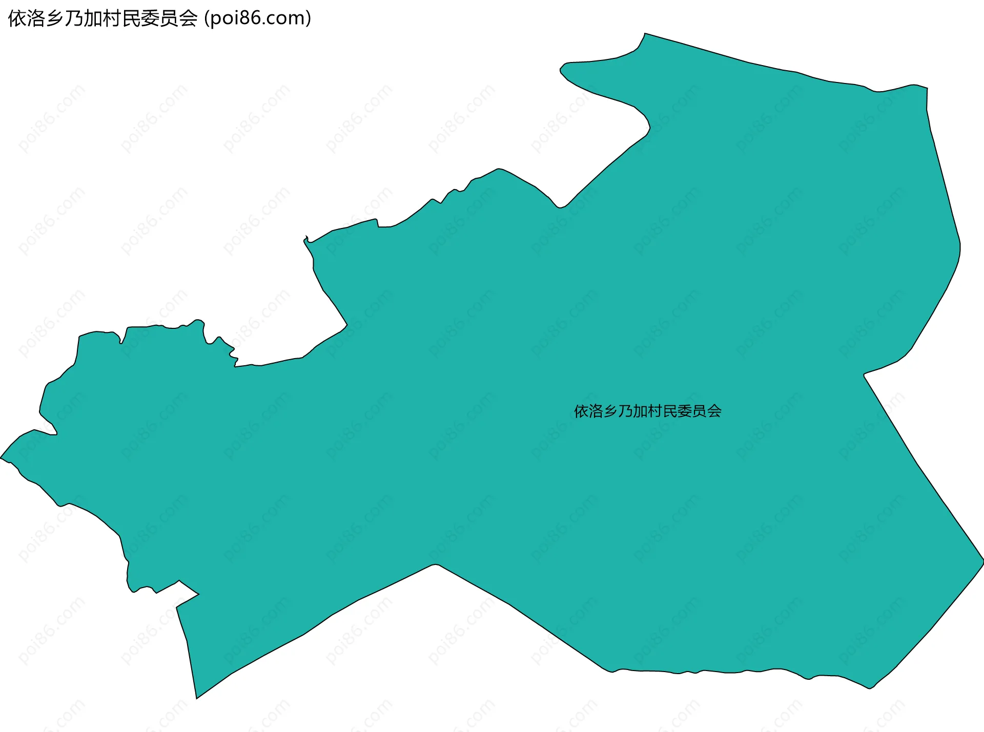 依洛乡乃加村民委员会边界地图