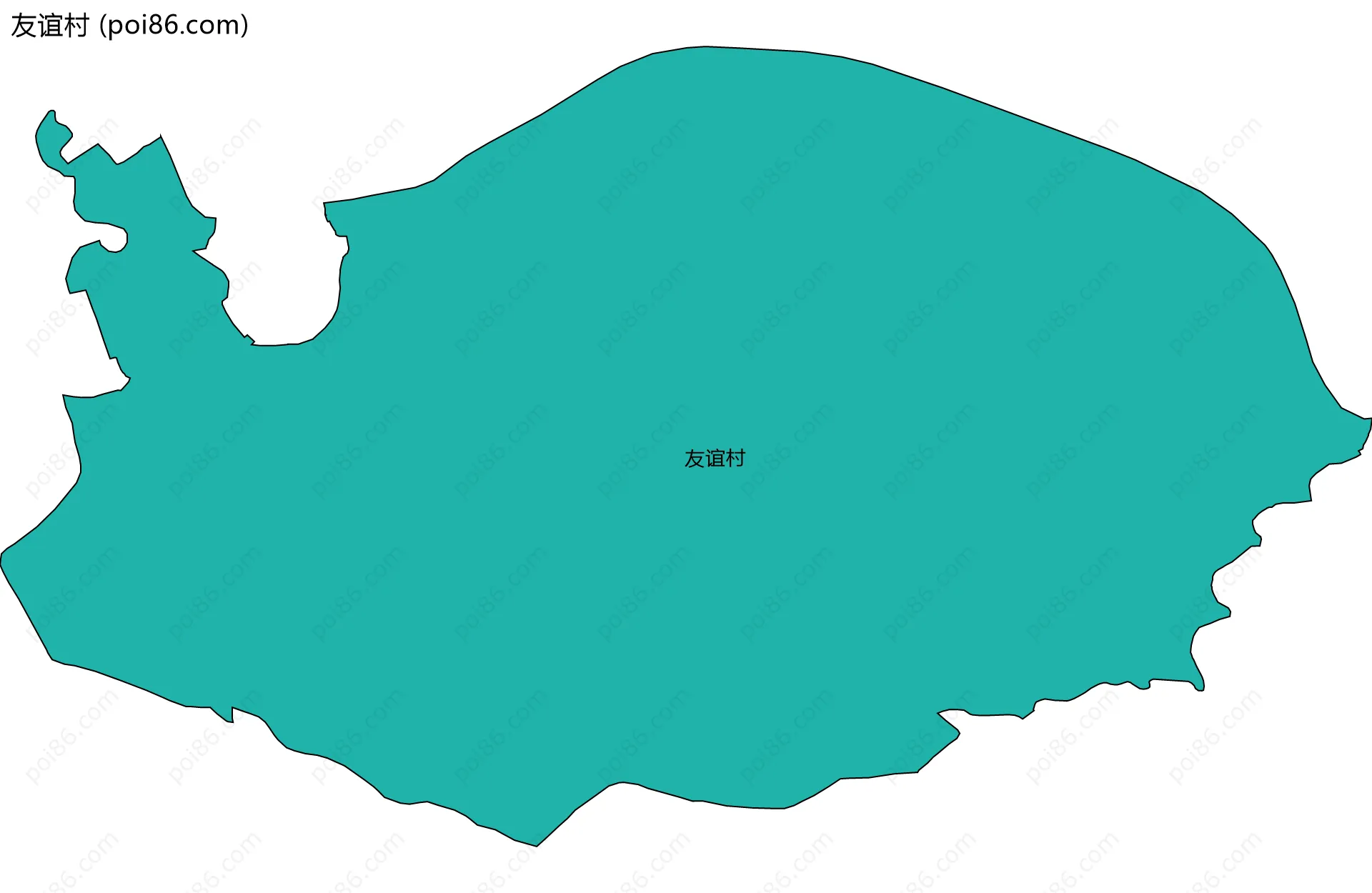 友谊村边界地图