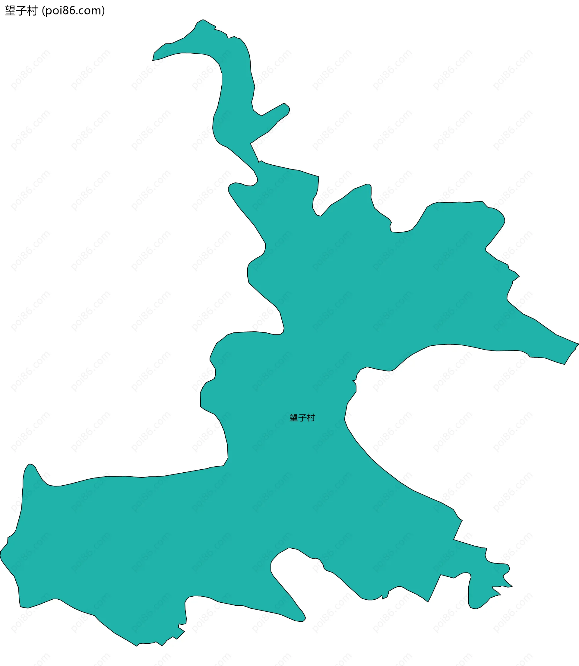 望子村边界地图