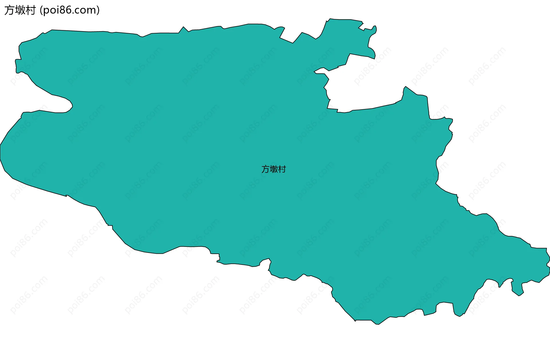 方墩村边界地图