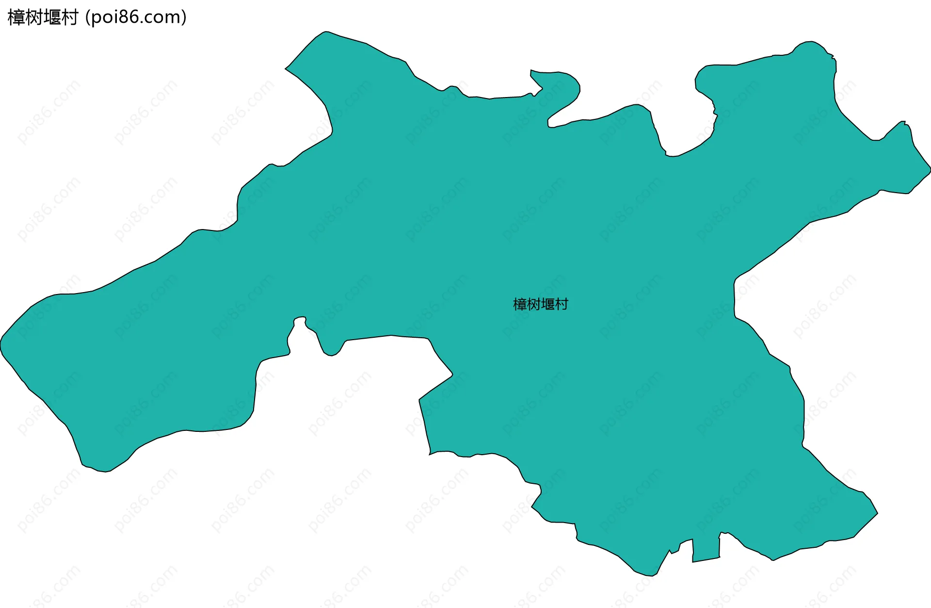 樟树堰村边界地图