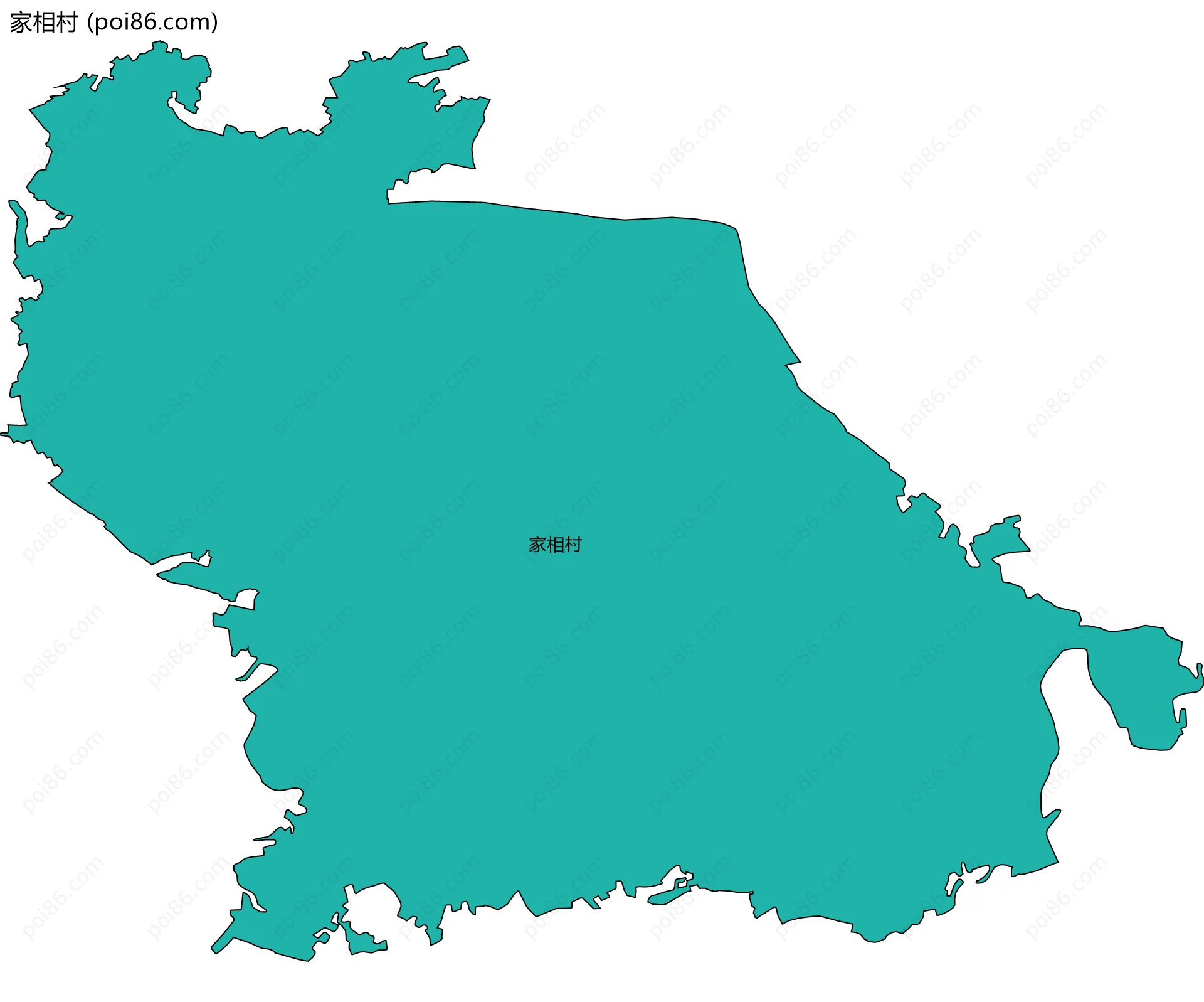 家相村边界地图