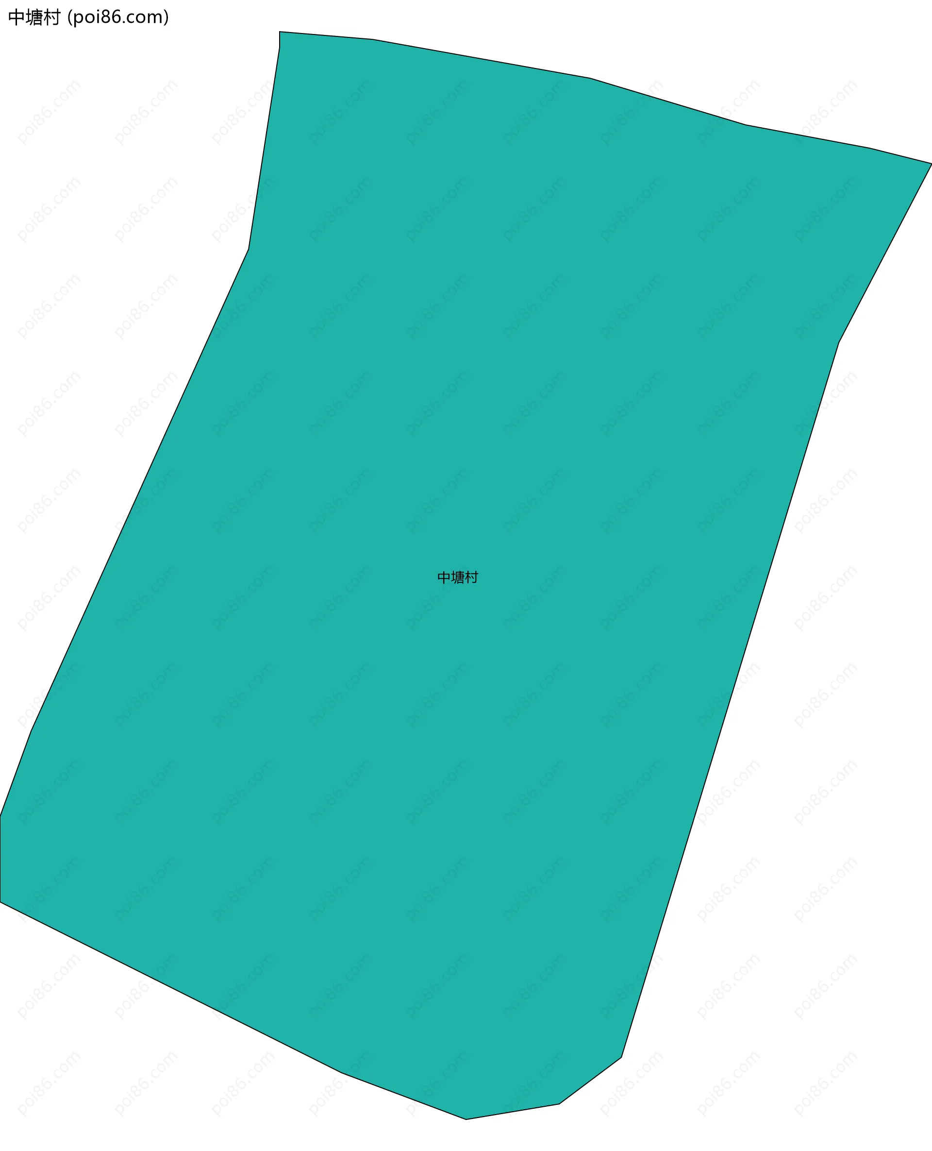 中塘村边界地图