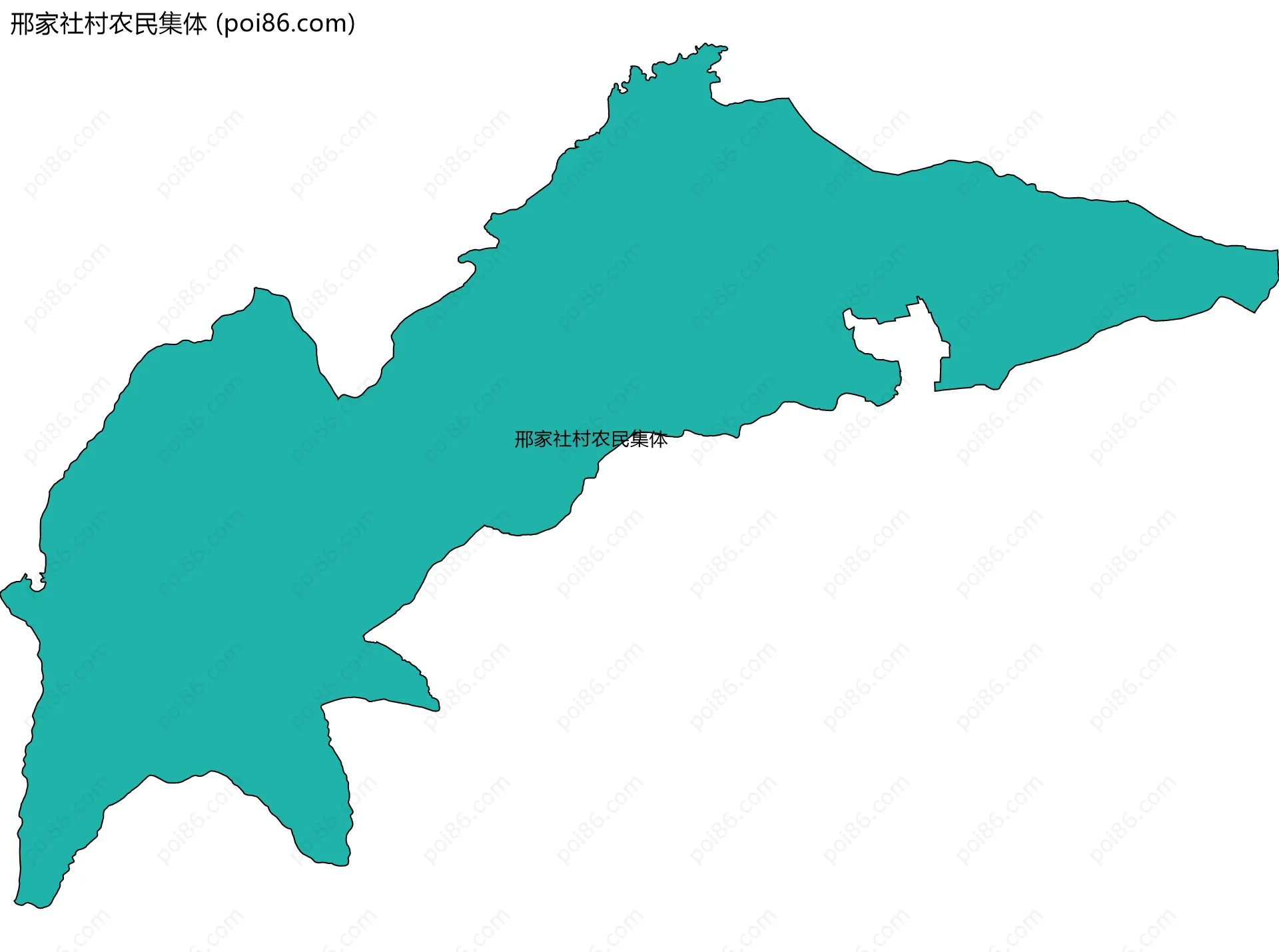 邢家社村农民集体边界地图