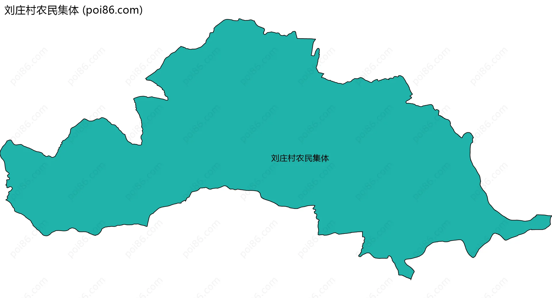 刘庄村农民集体边界地图