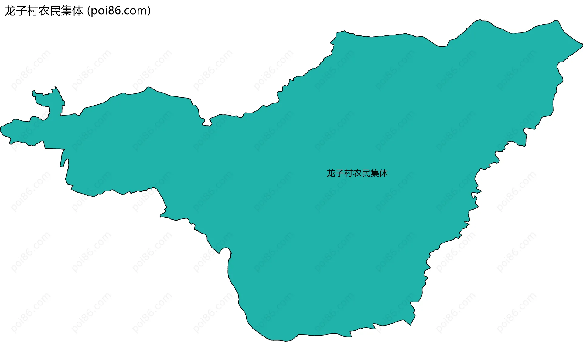 龙子村农民集体边界地图