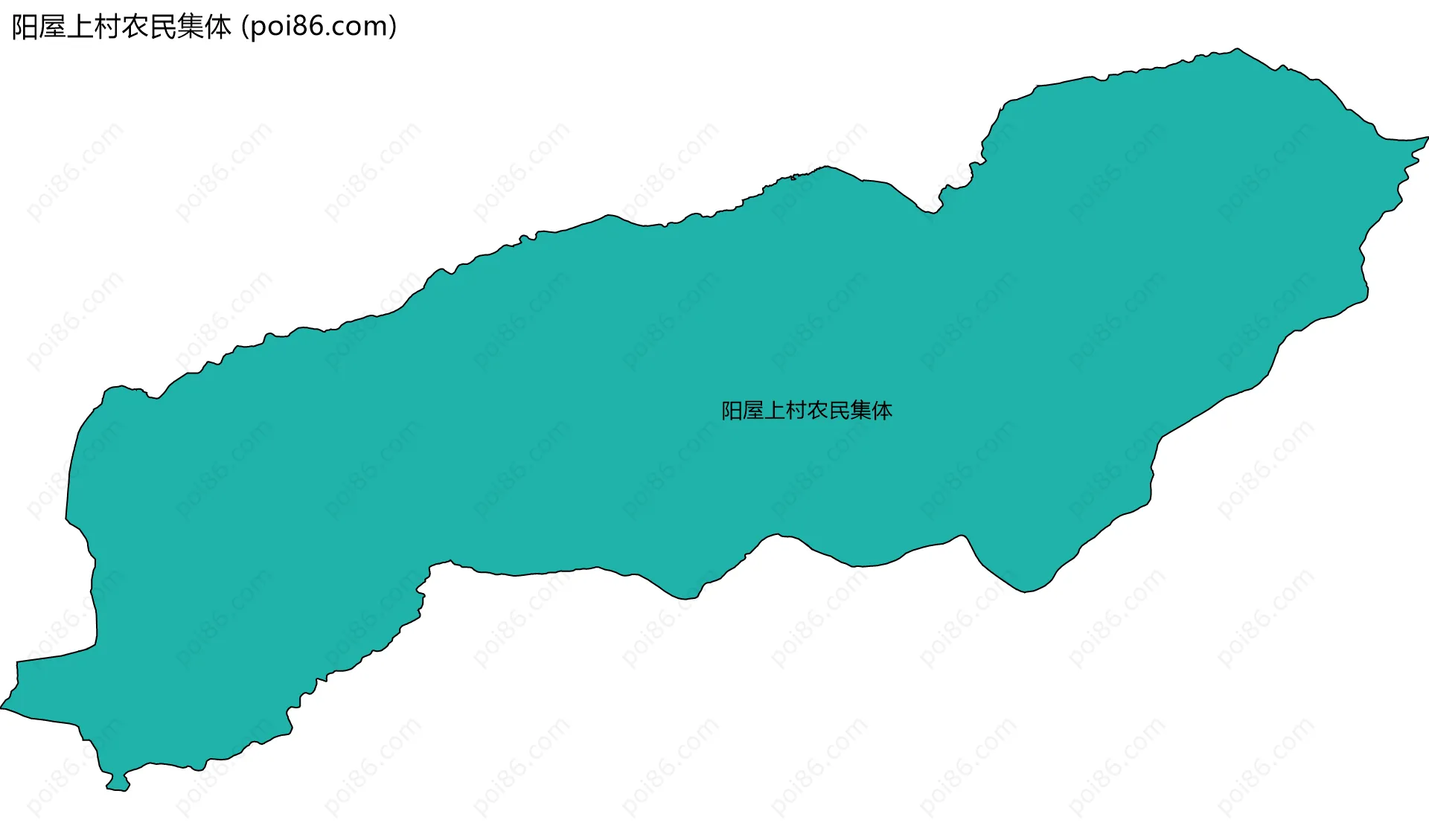 阳屋上村农民集体边界地图