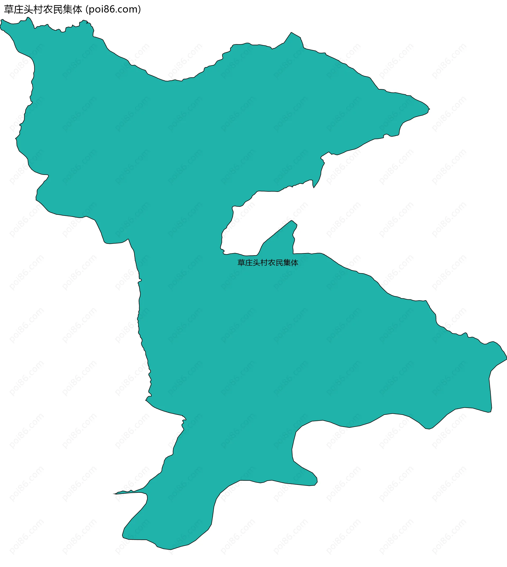 草庄头村农民集体边界地图