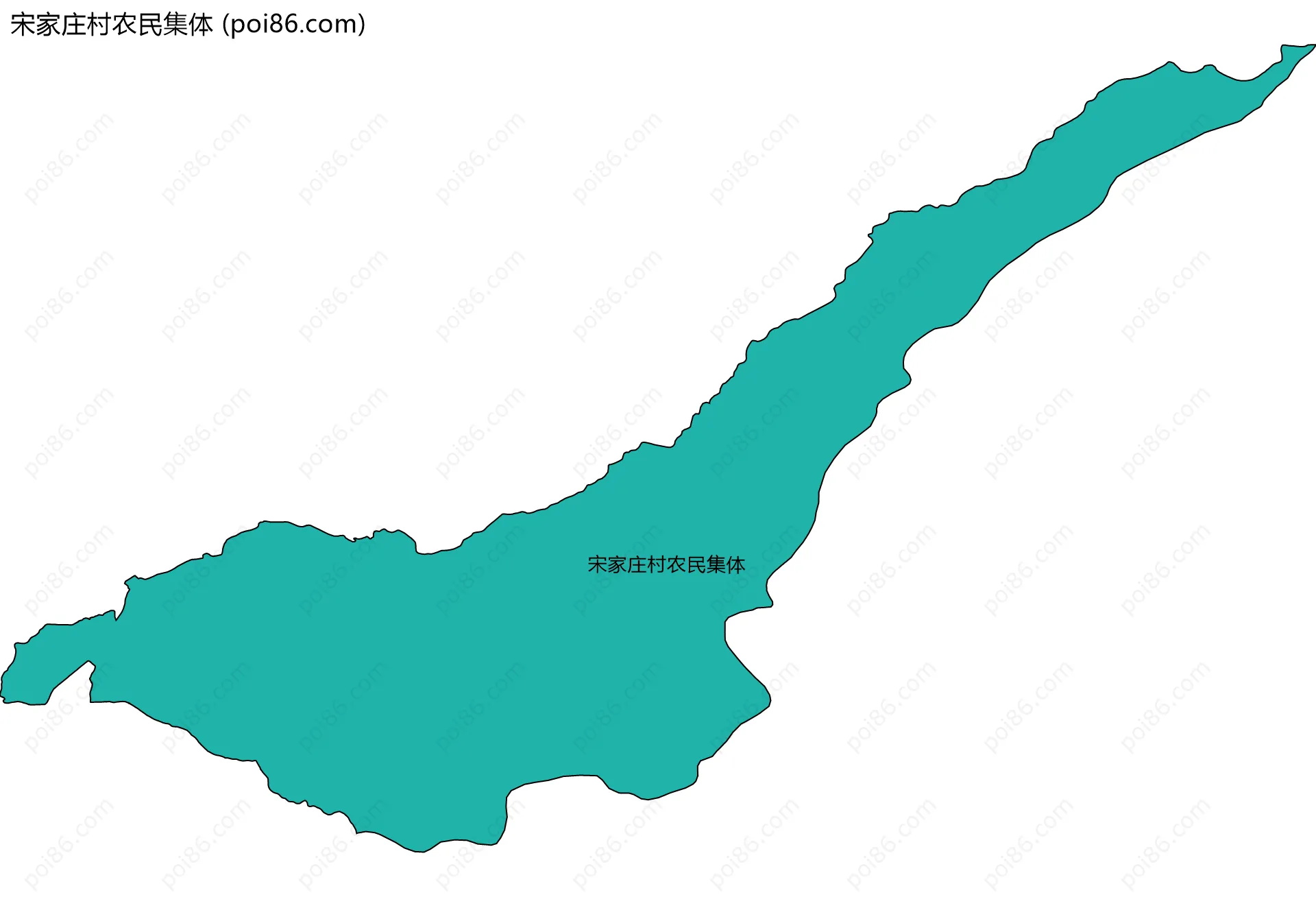 宋家庄村农民集体边界地图