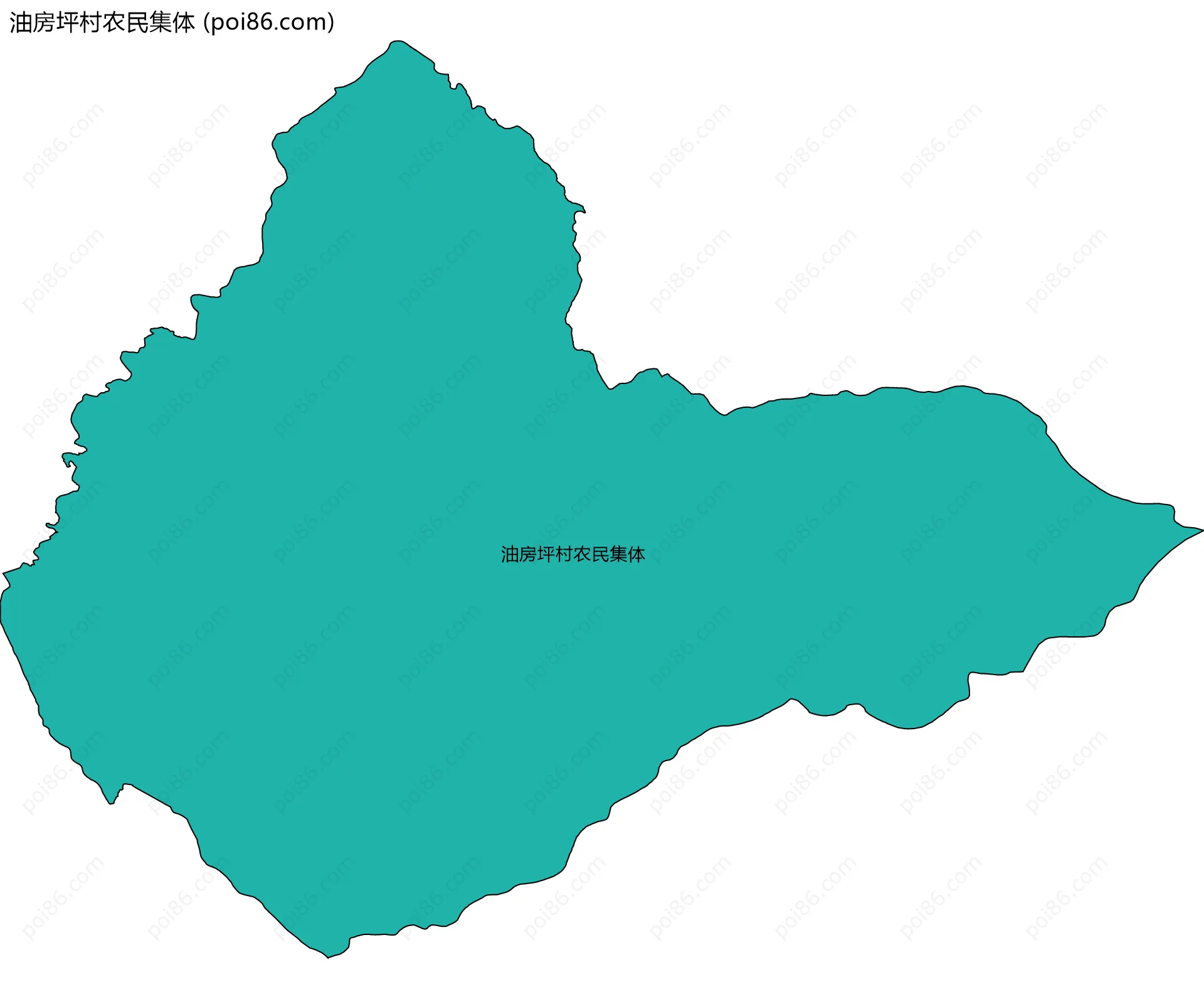 油房坪村农民集体边界地图