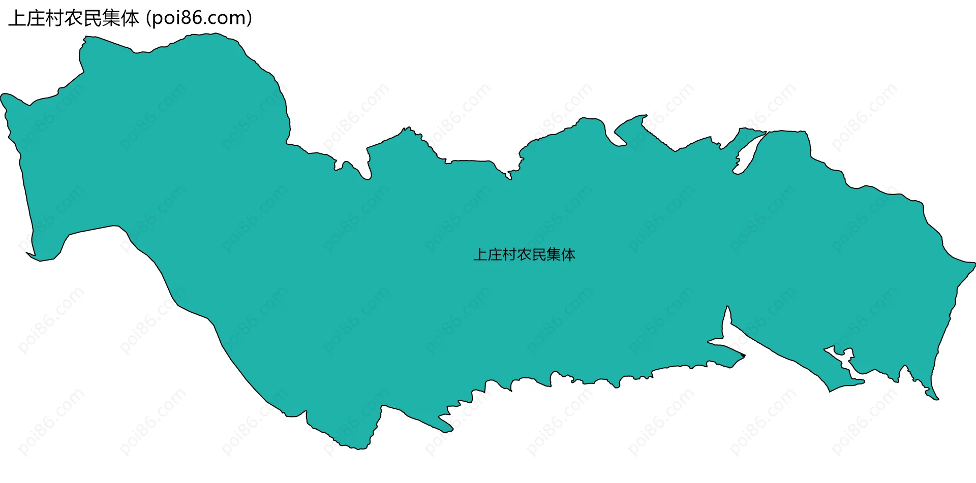 上庄村农民集体边界地图
