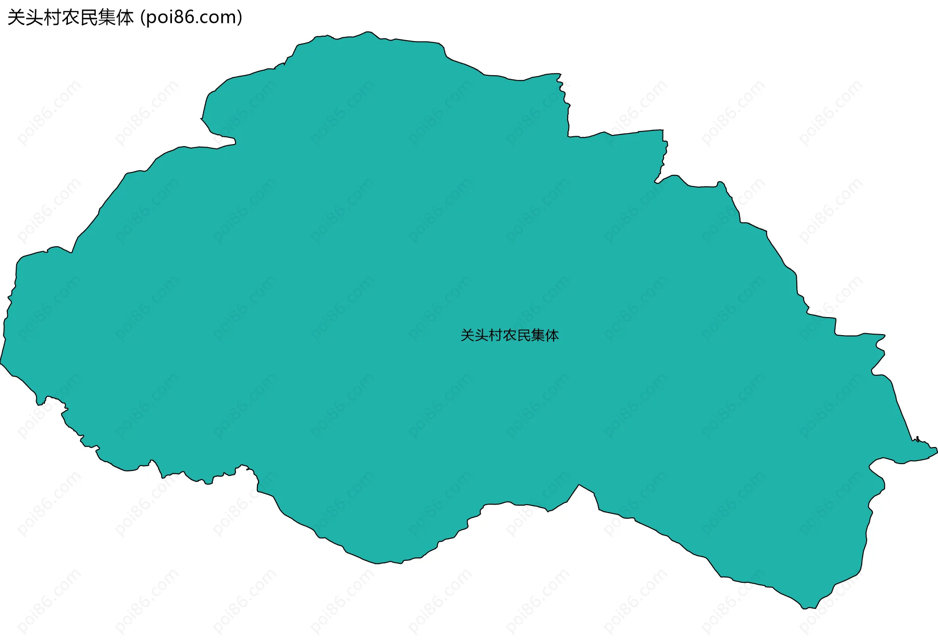 关头村农民集体边界地图
