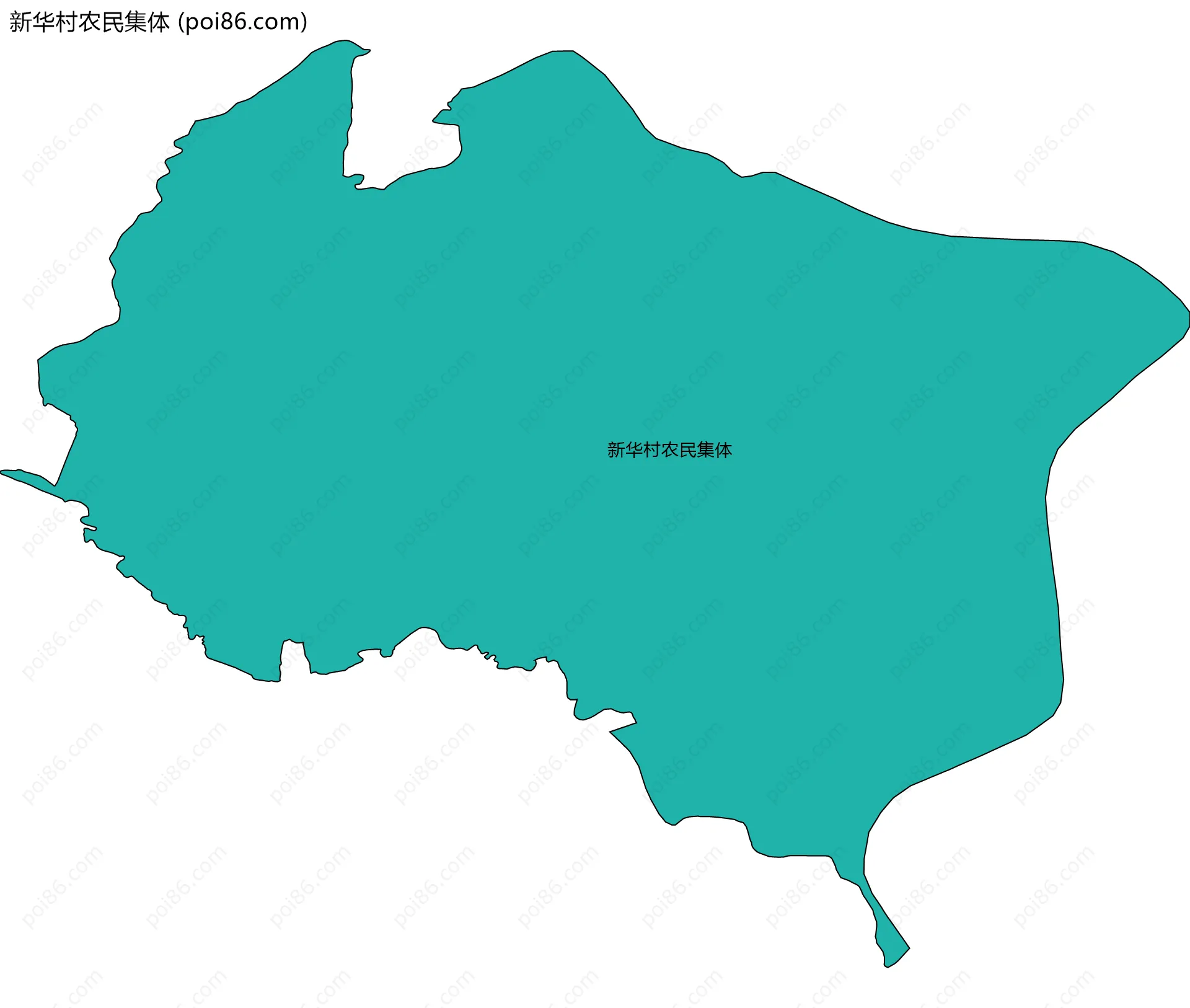 新华村农民集体边界地图