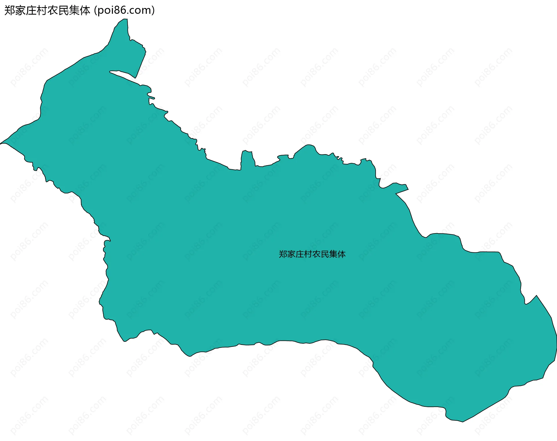 郑家庄村农民集体边界地图