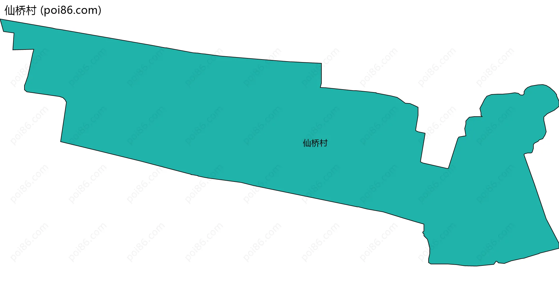 仙桥村边界地图