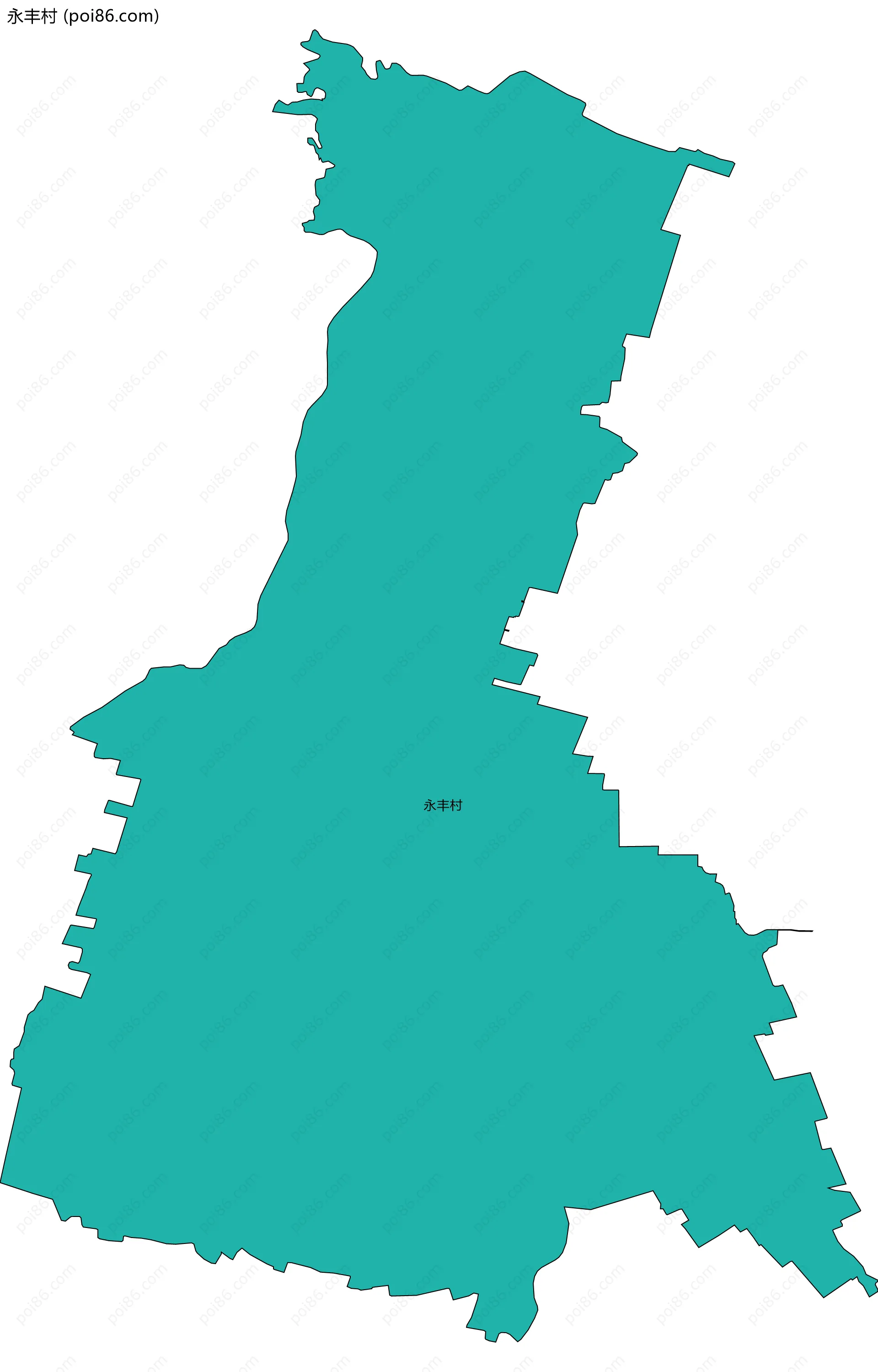 永丰村边界地图